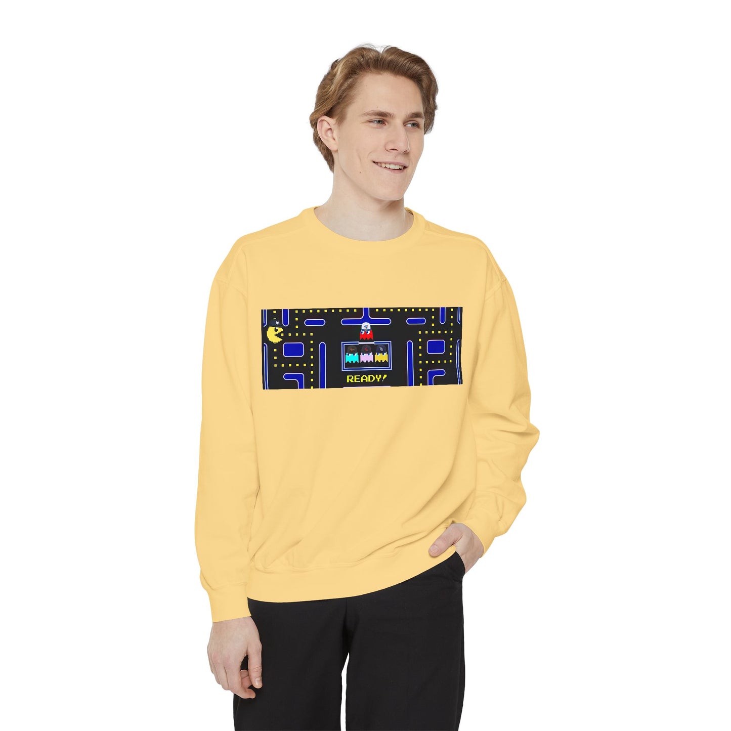⚾🕹️ Retro Arcade Maze Yankee Sweatshirt – My City is Everything Crewneck