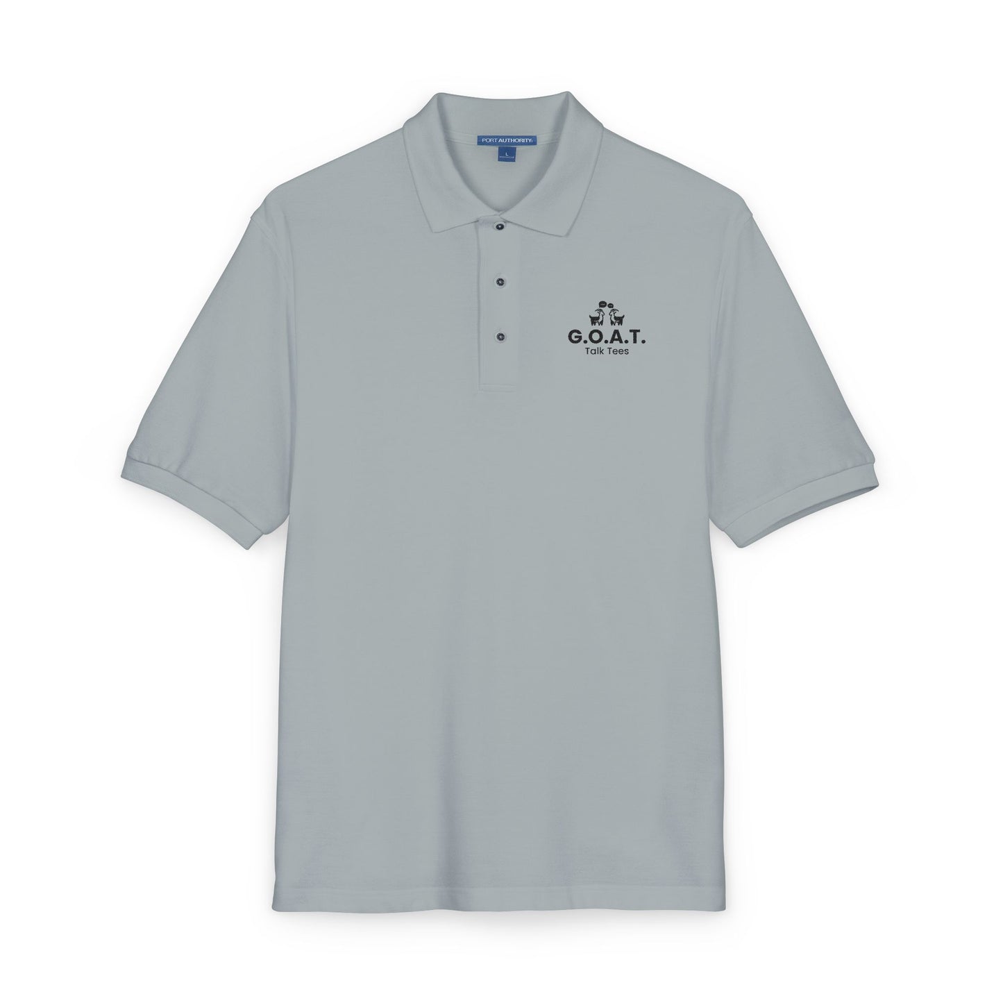 G.O.A.T. Talk Tees Embroidered Logo Polo – Clean & Classic Fit