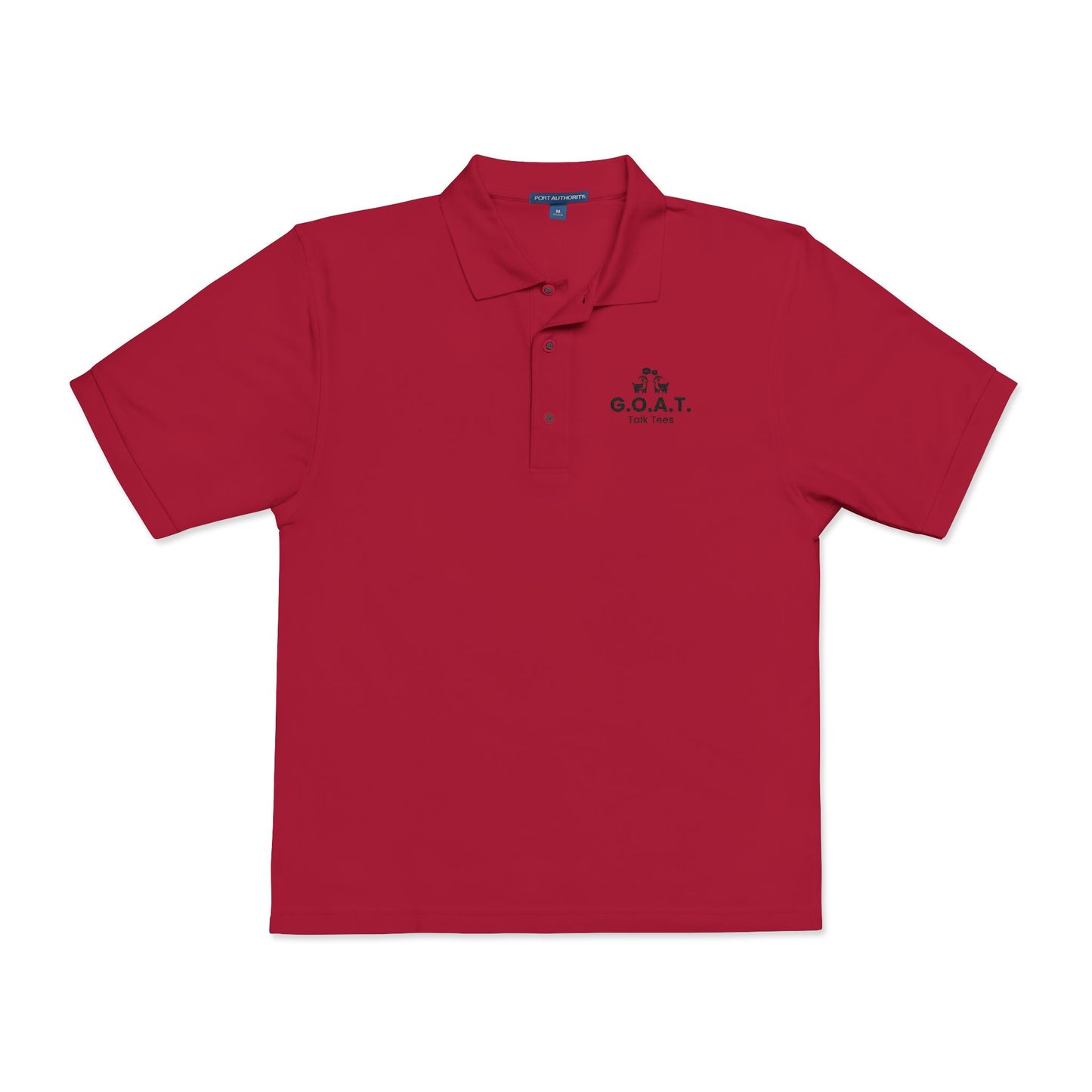 G.O.A.T. Talk Tees Embroidered Logo Polo – Clean & Classic Fit