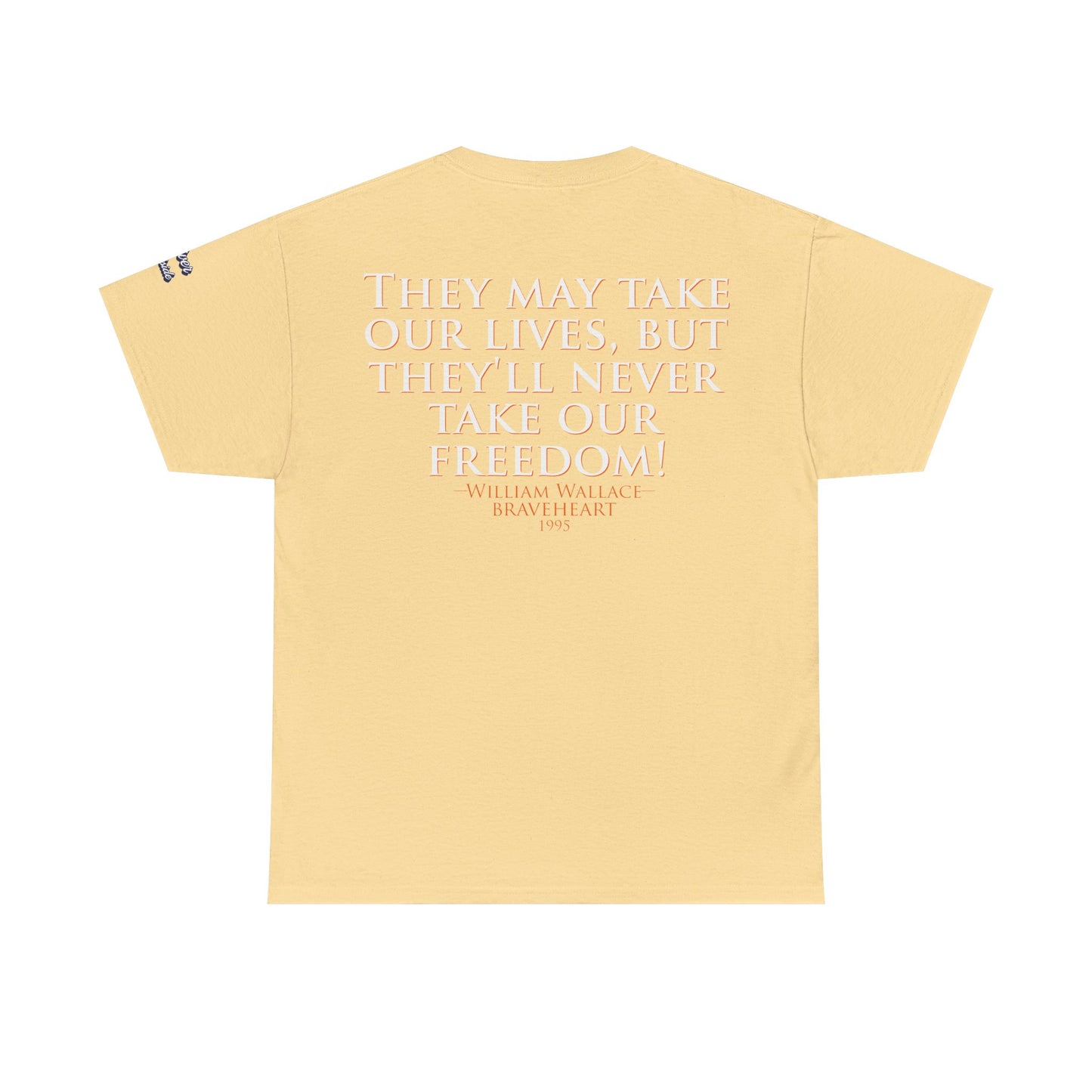 Oliver Outside Braveheart Parody Tee – Freedom Roar Bear