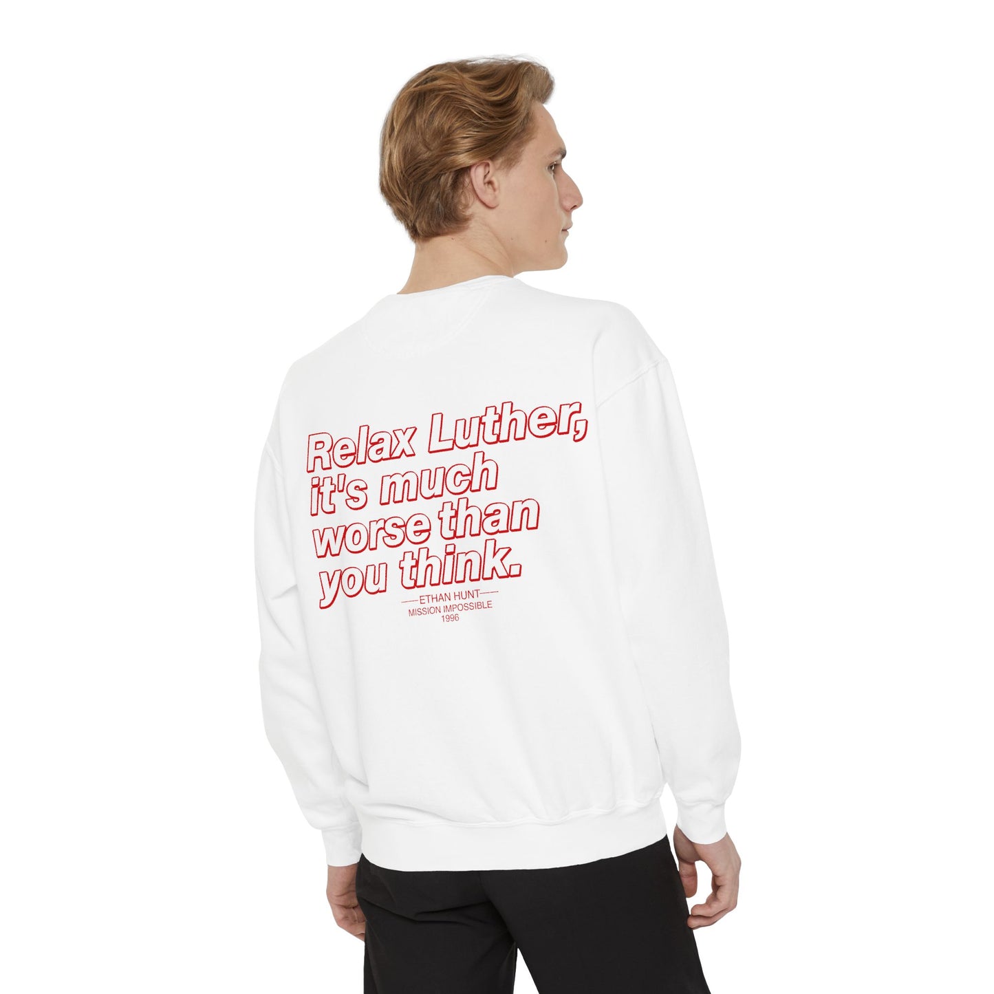 Oliver Outside Mission Impossible Crewneck – Bear on a Mission