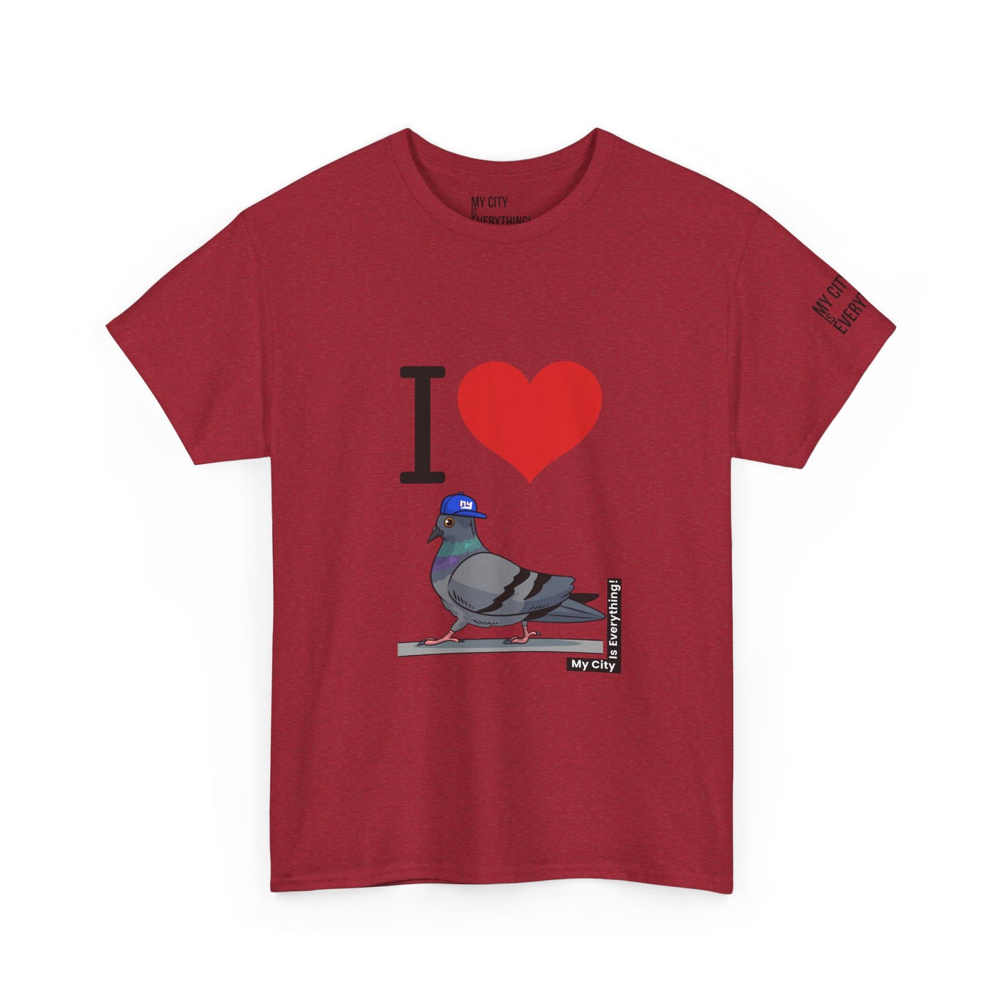 I ❤️ My City Pigeon Tee – Giants Cap Edition | My City Is Everything!