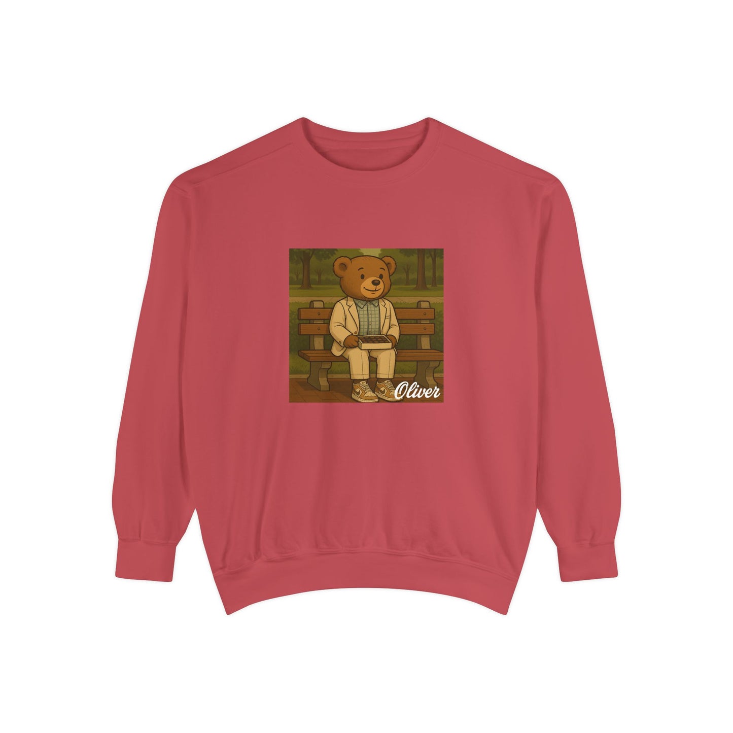 Oliver Outside Forrest Gump Parody Crewneck – Life is Bear-tiful
