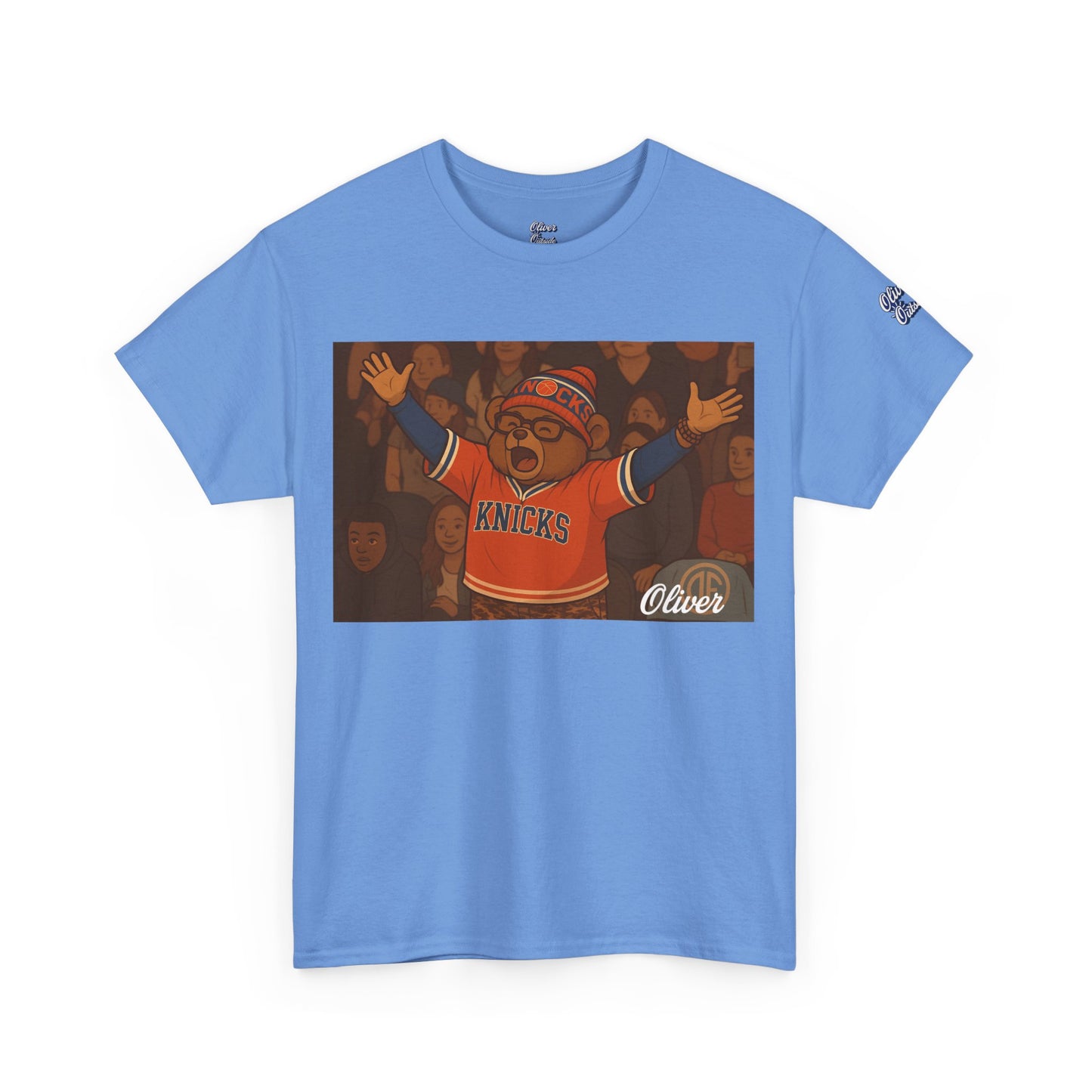 Oliver Outside Knicks Fan Tee – Courtside Energy Bear Style