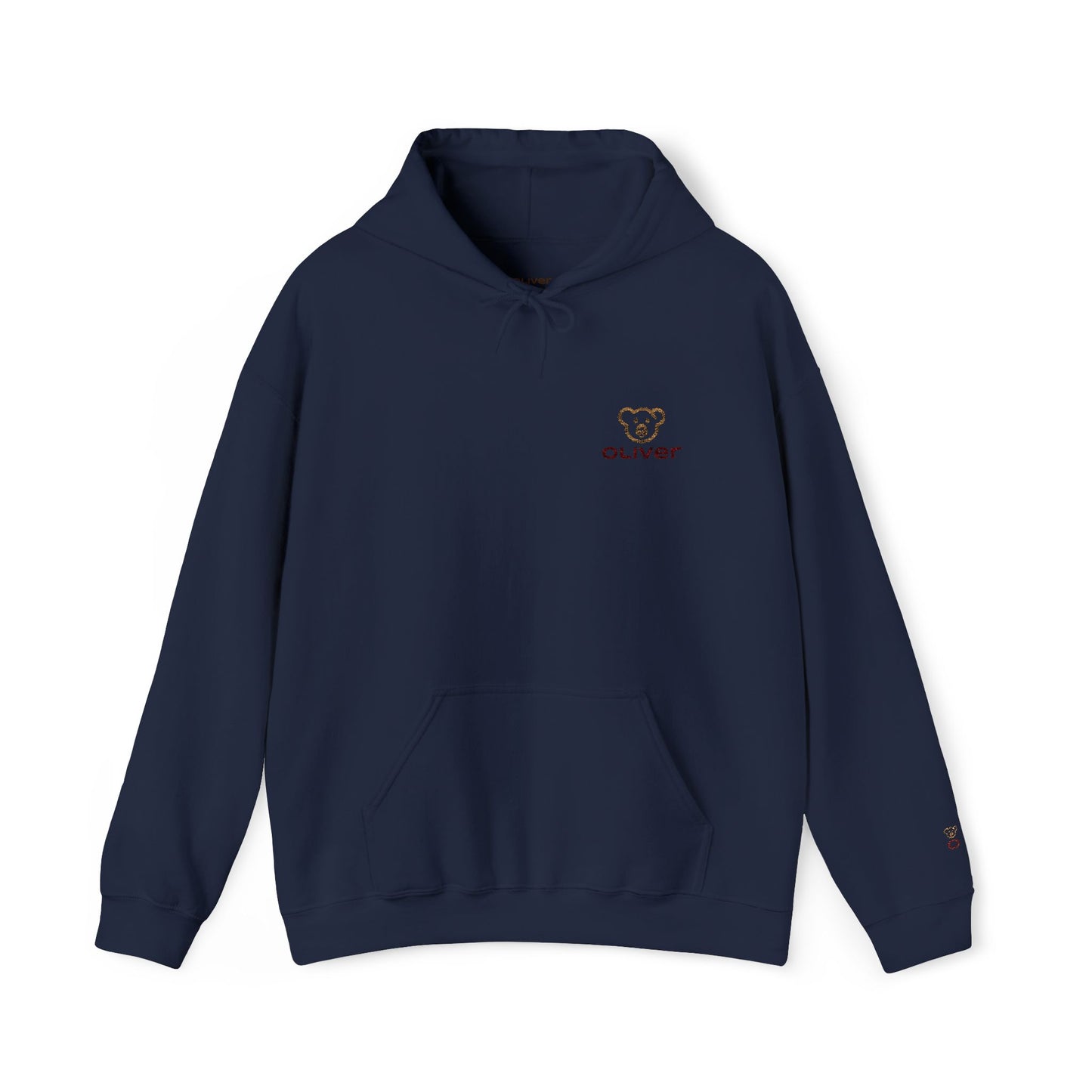 Oliver Bear Minimalist Logo Hoodie – Clean White Classic