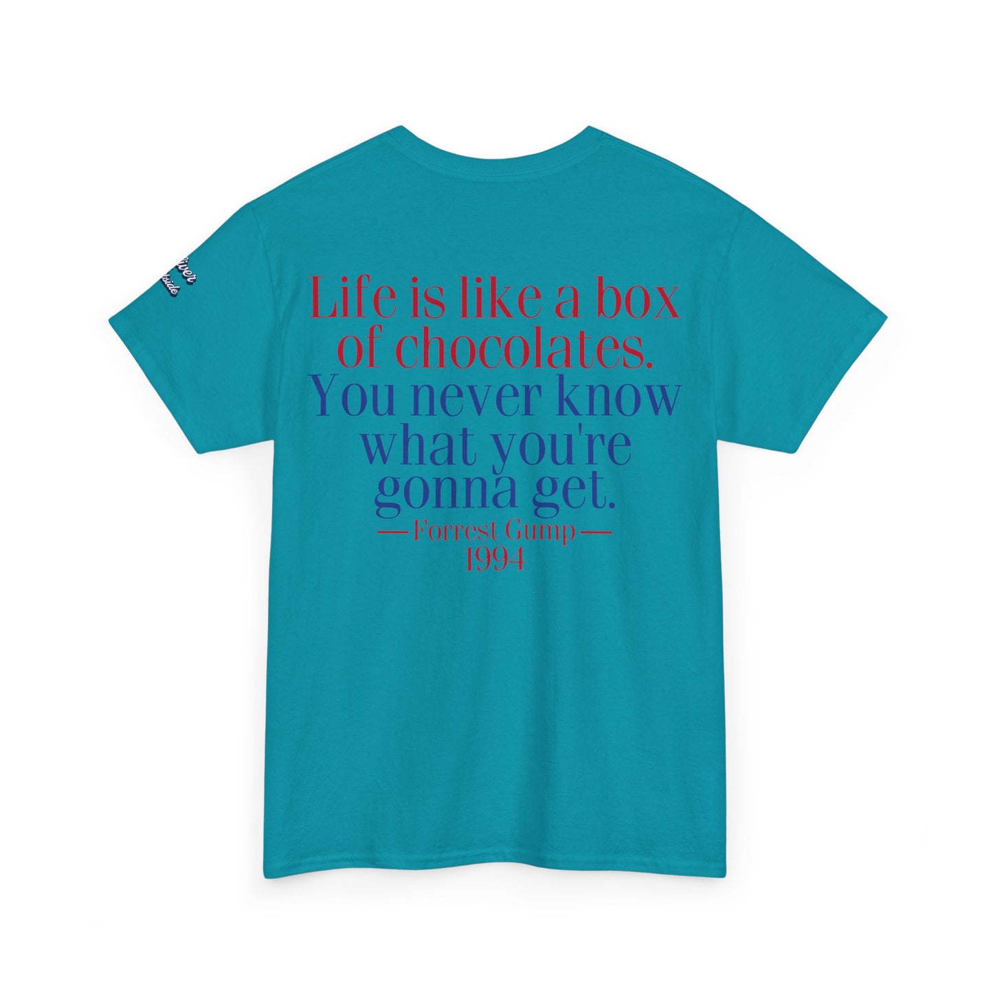 Oliver Outside Forrest Gump Parody Tee – Bench Time Classic