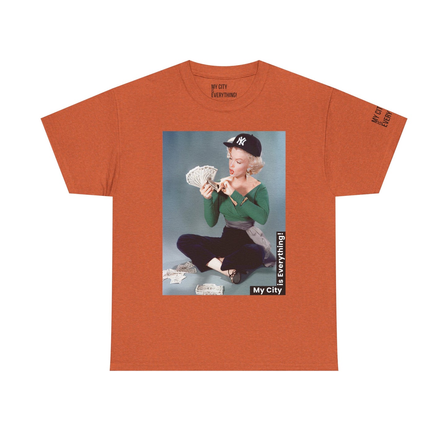 Marilyn x Money x Yankees Tee – Vintage Icon Remix | My City Is Everything!