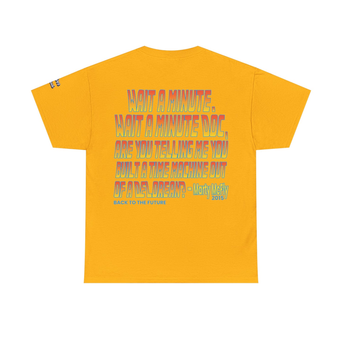 Oliver Outside Back to the Future Parody Tee – Retro Bear Style