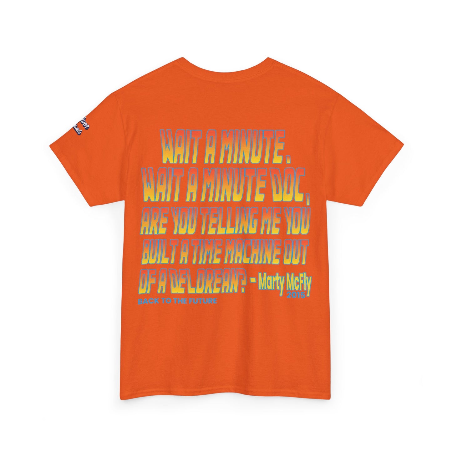 Oliver Outside Back to the Future Parody Tee – Retro Bear Style