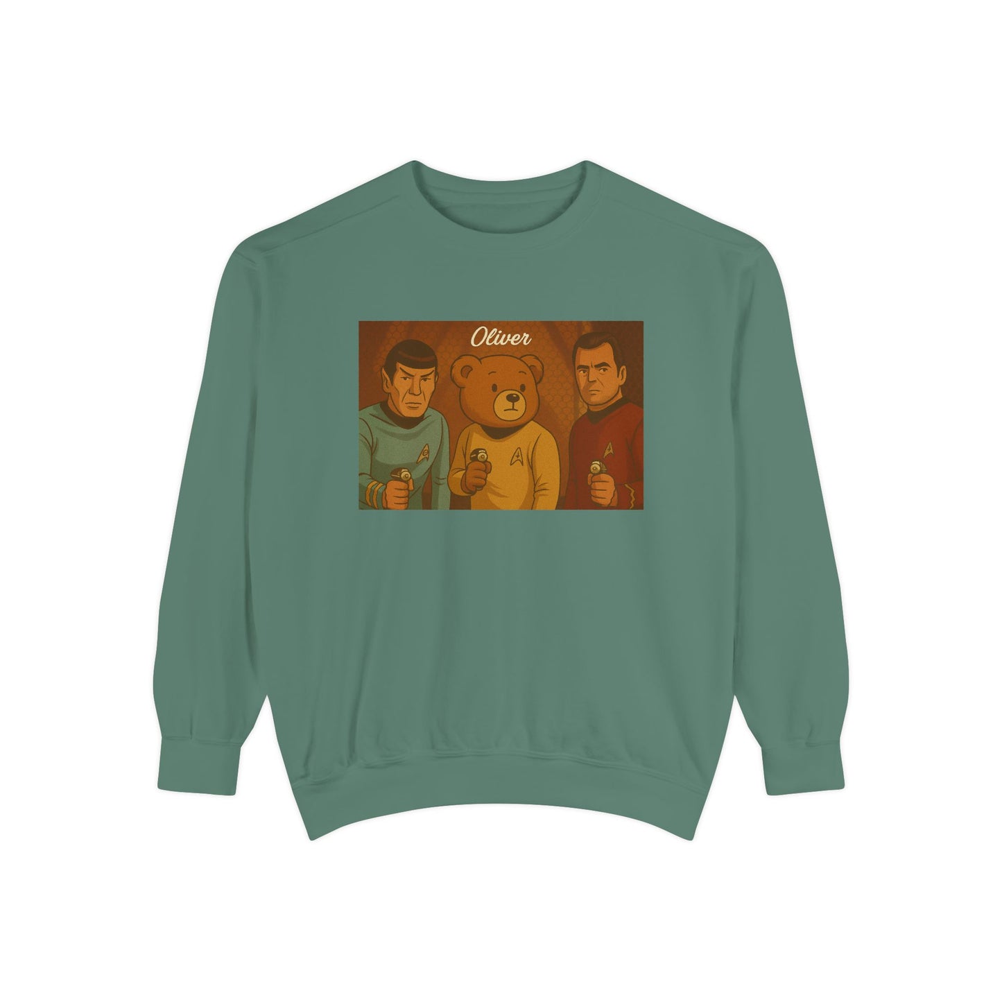 Oliver Outside Star Trek Crewneck – Beam Up Cozy Bear Style
