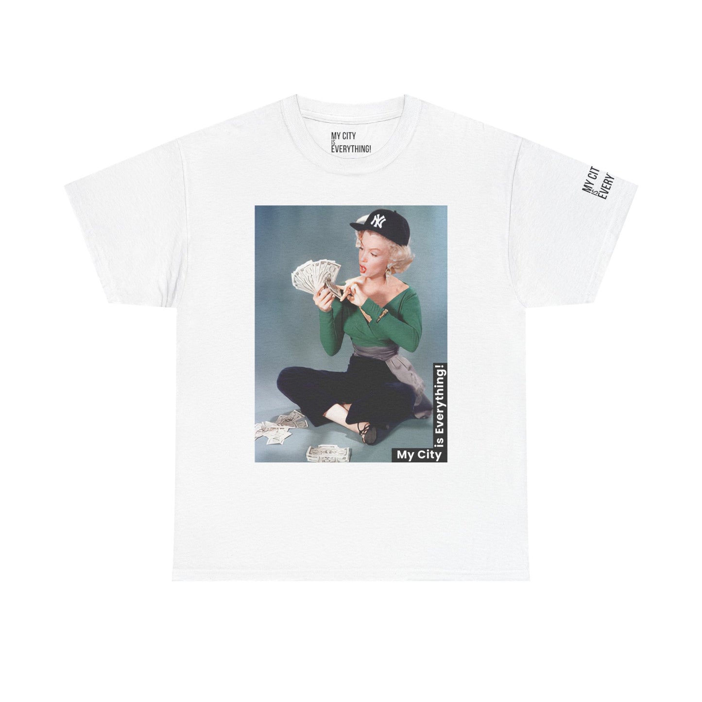 Marilyn x Money x Yankees Tee – Vintage Icon Remix | My City Is Everything!