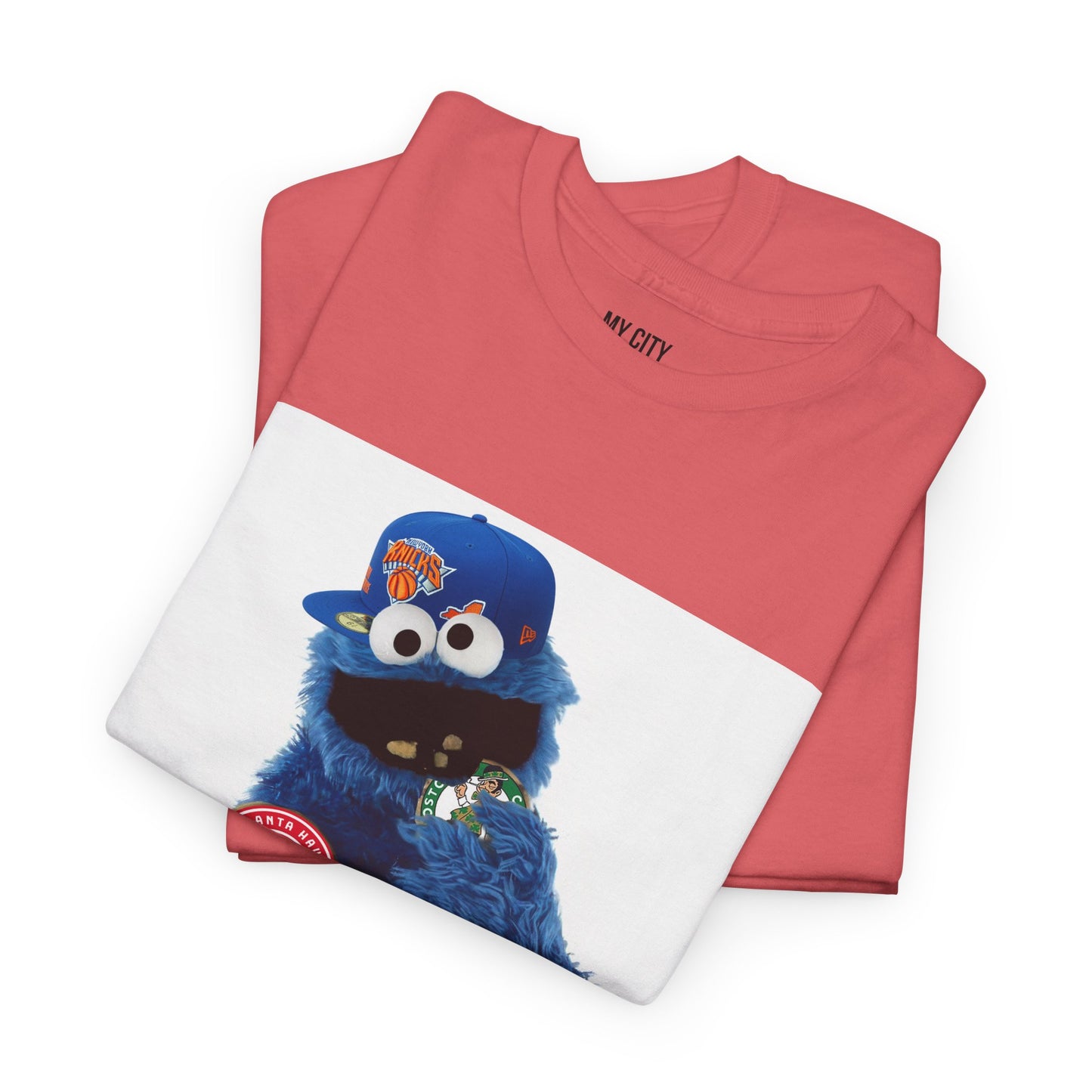 My City is Everything! NYC Cookie Monster Knicks Graphic T-Shirt – Streetwear Tee