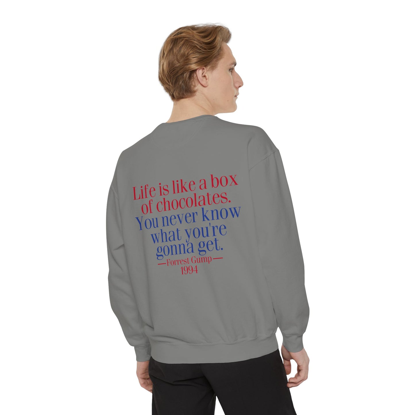 Oliver Outside Forrest Gump Parody Crewneck – Life is Bear-tiful