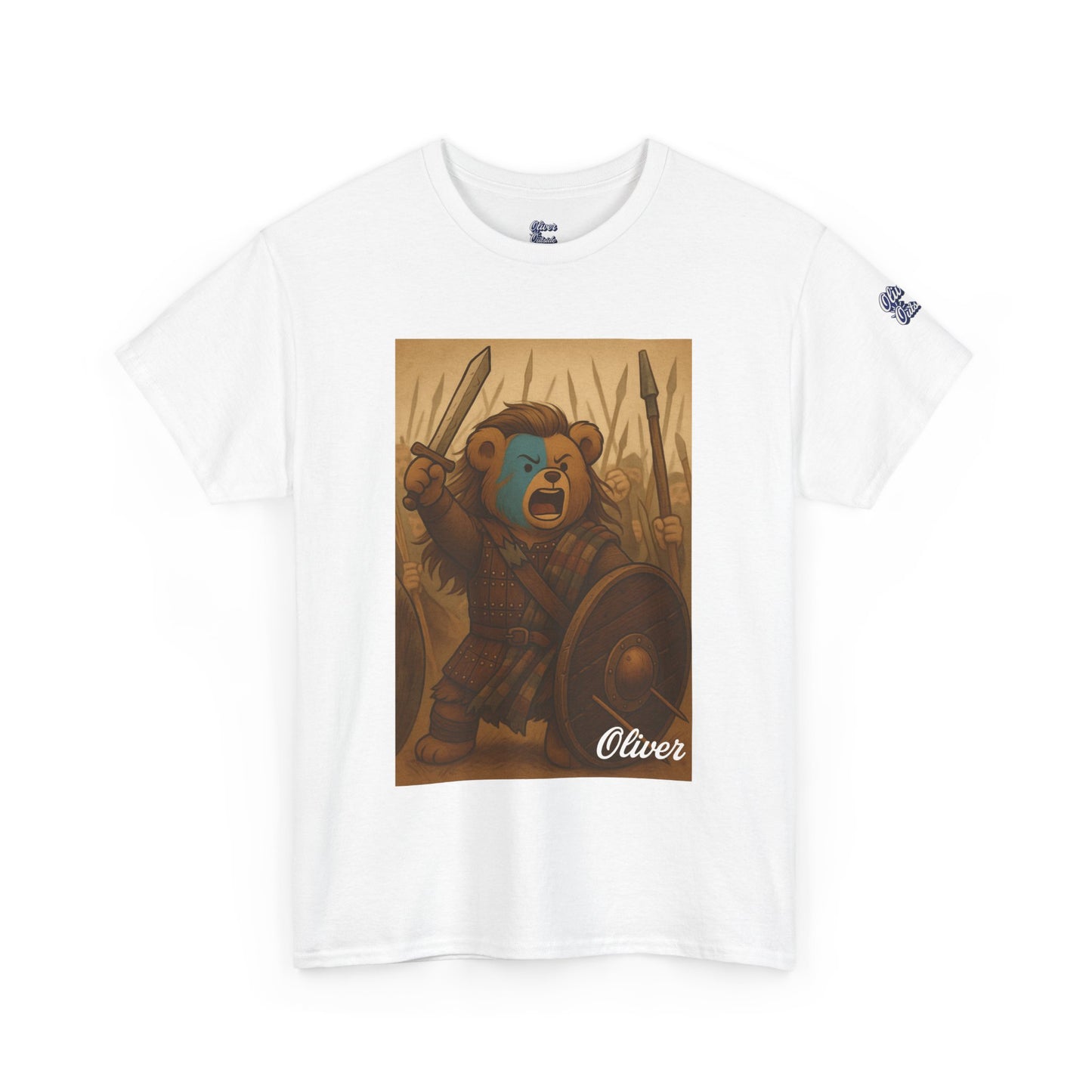 Oliver Outside Braveheart Parody Tee – Freedom Roar Bear