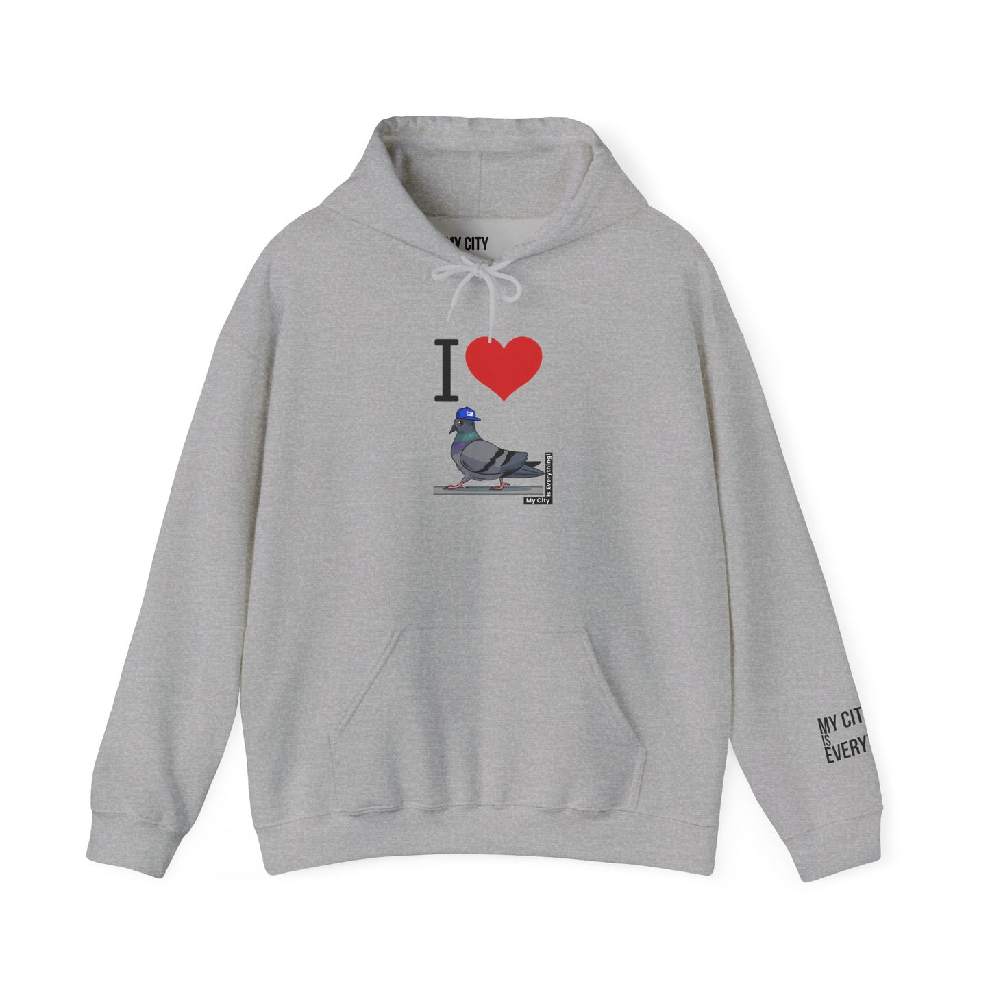 I Love My Giants Pigeon Hoodie – Streetwise Urban Drop by My City Is Everything!
