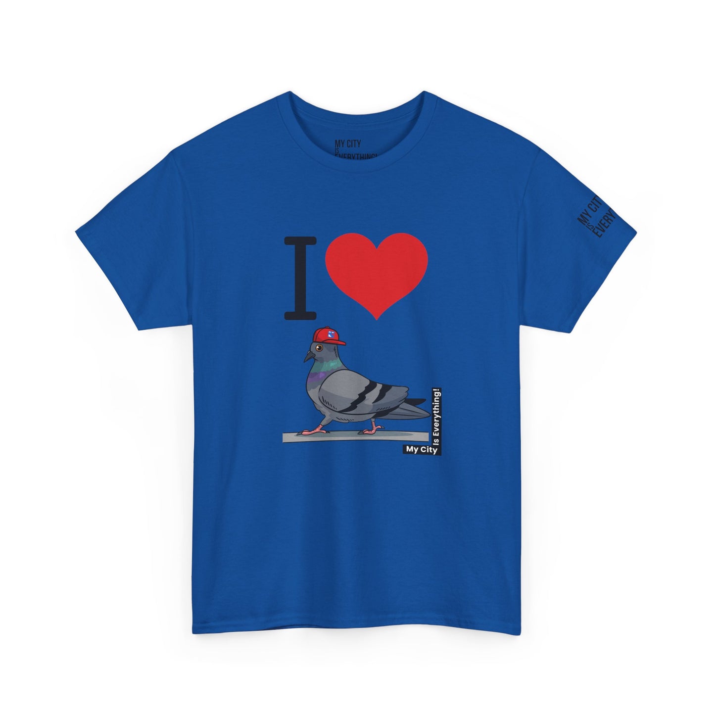 I ❤️ My City Pigeon Tee – Rangers Cap Edition | My City Is Everything!