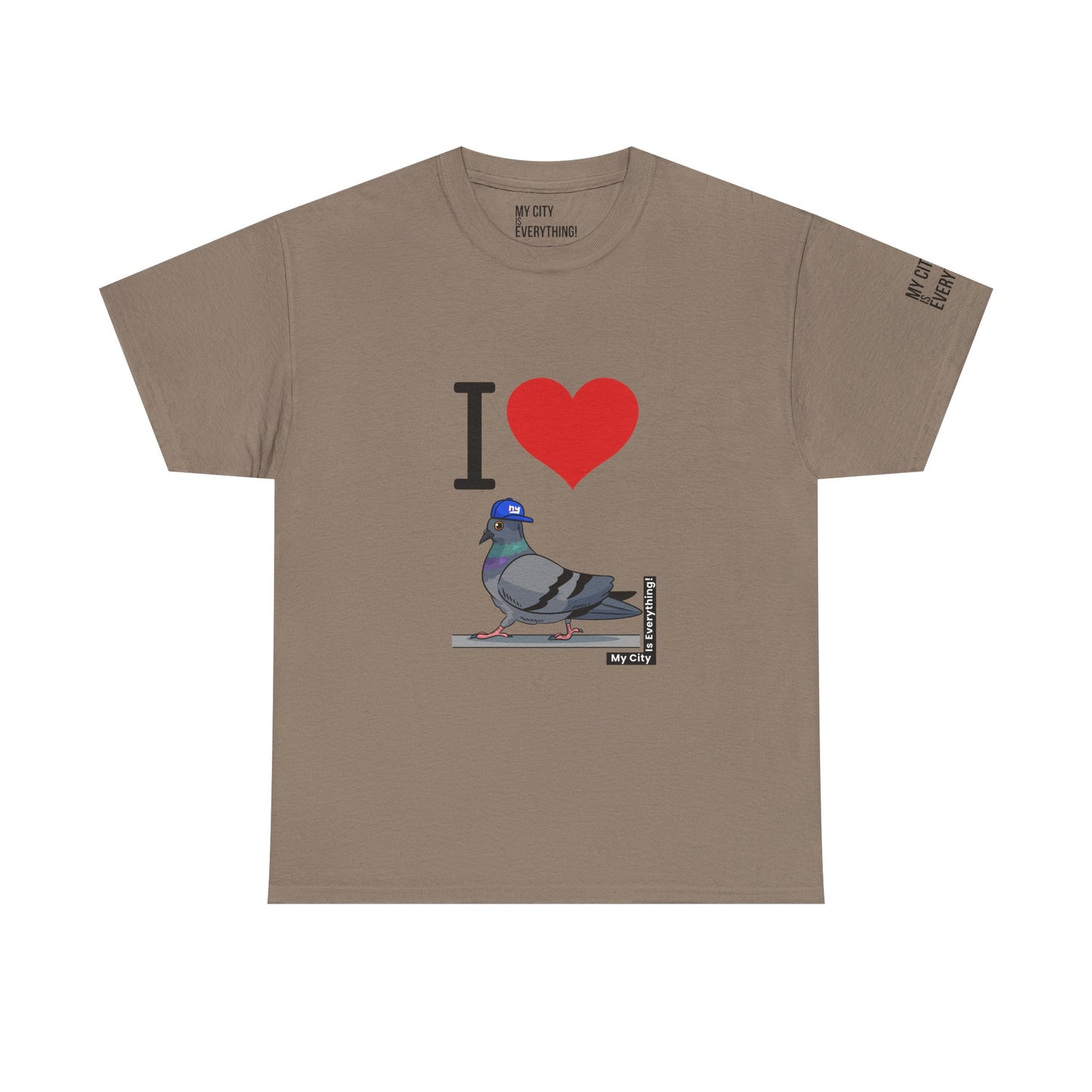 I ❤️ My City Pigeon Tee – Giants Cap Edition | My City Is Everything!