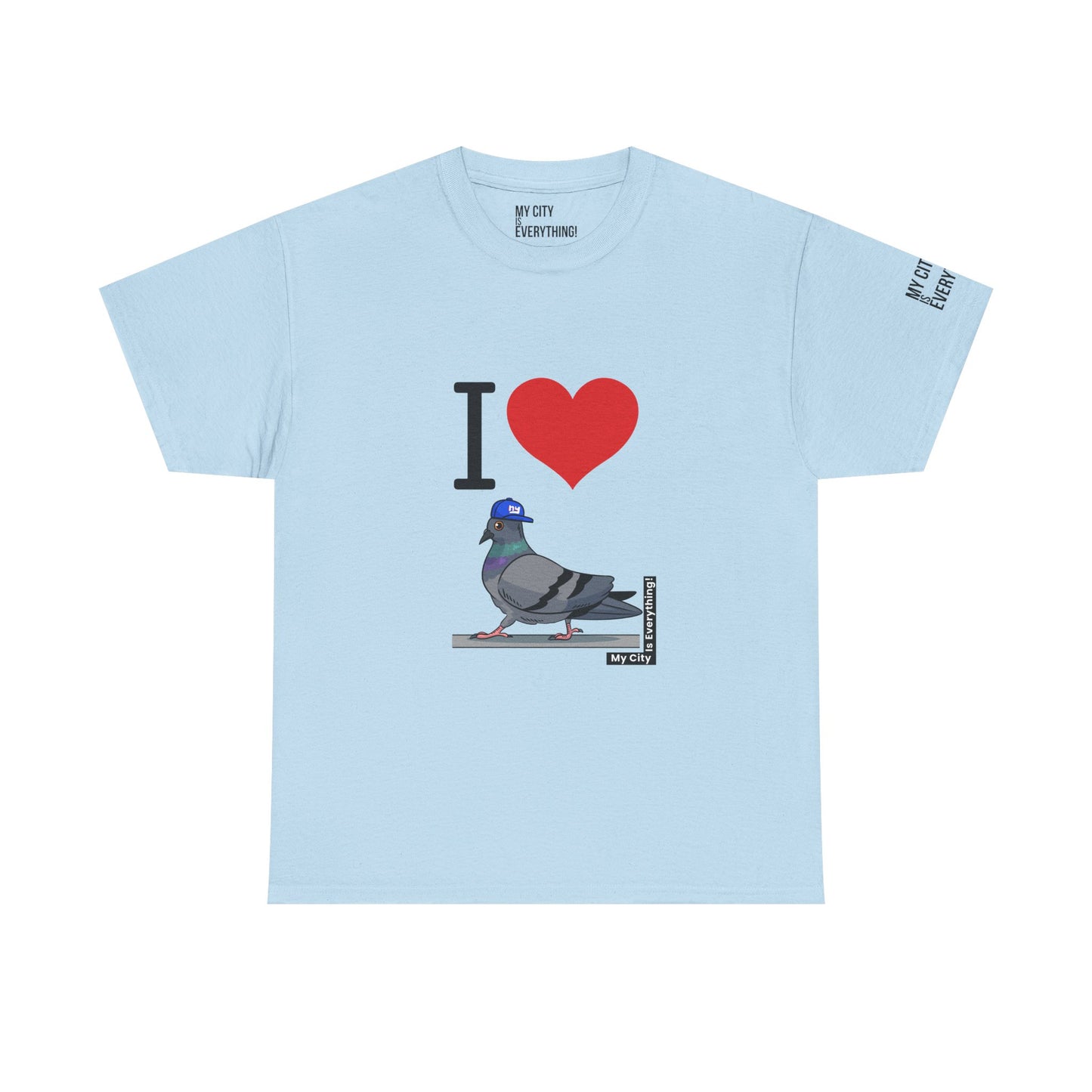 I ❤️ My City Pigeon Tee – Giants Cap Edition | My City Is Everything!