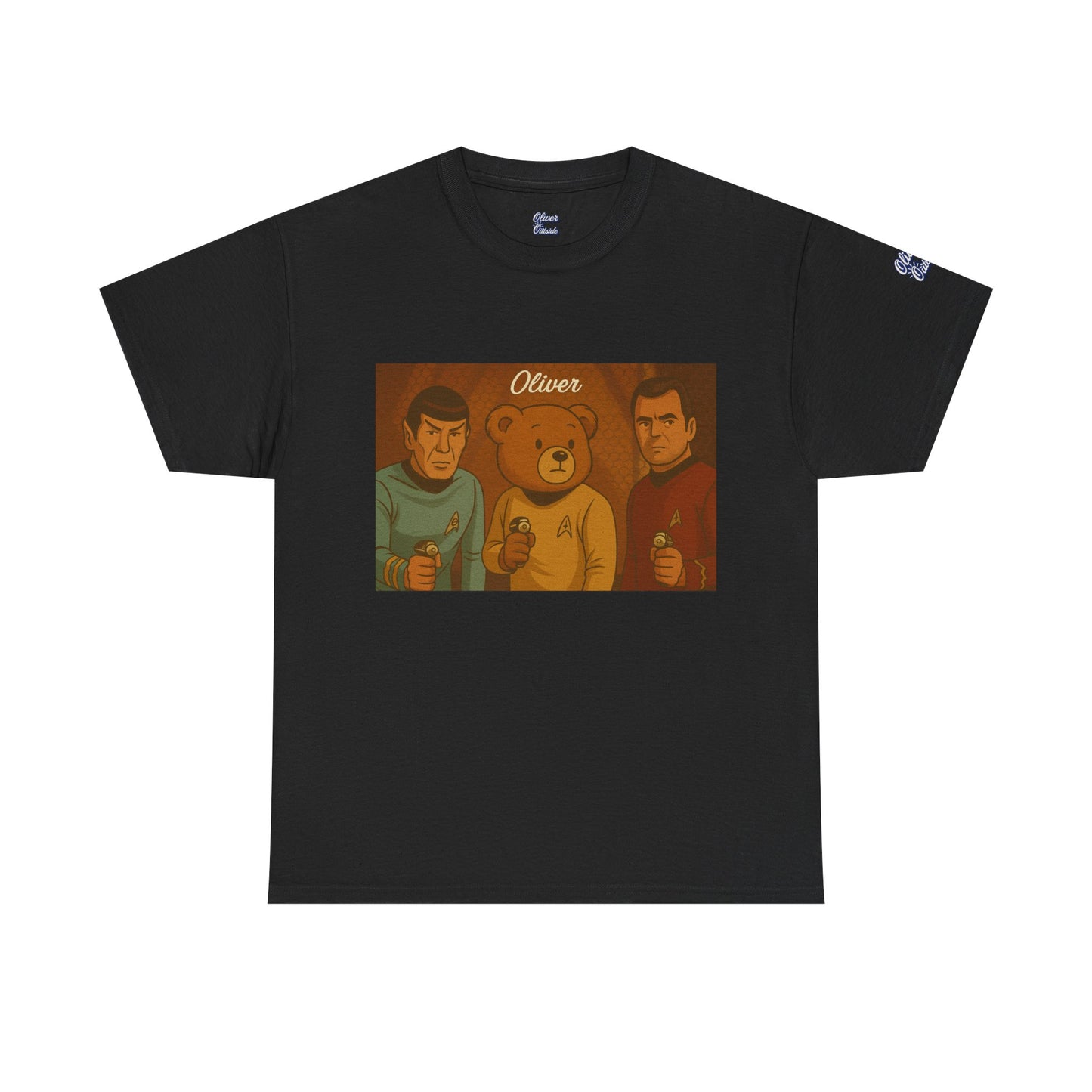 Oliver Outside Star Trek Parody Tee – Boldly Bear Where No One Has