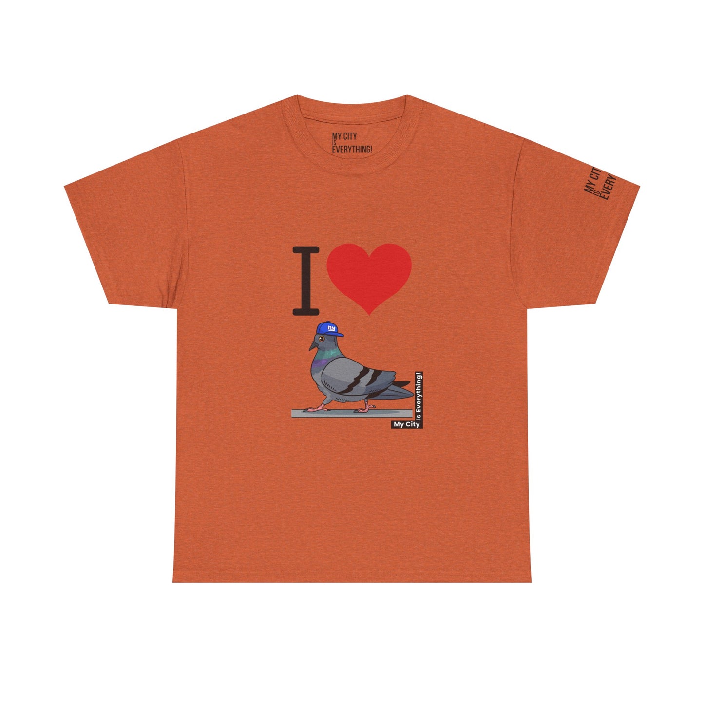 I ❤️ My City Pigeon Tee – Giants Cap Edition | My City Is Everything!