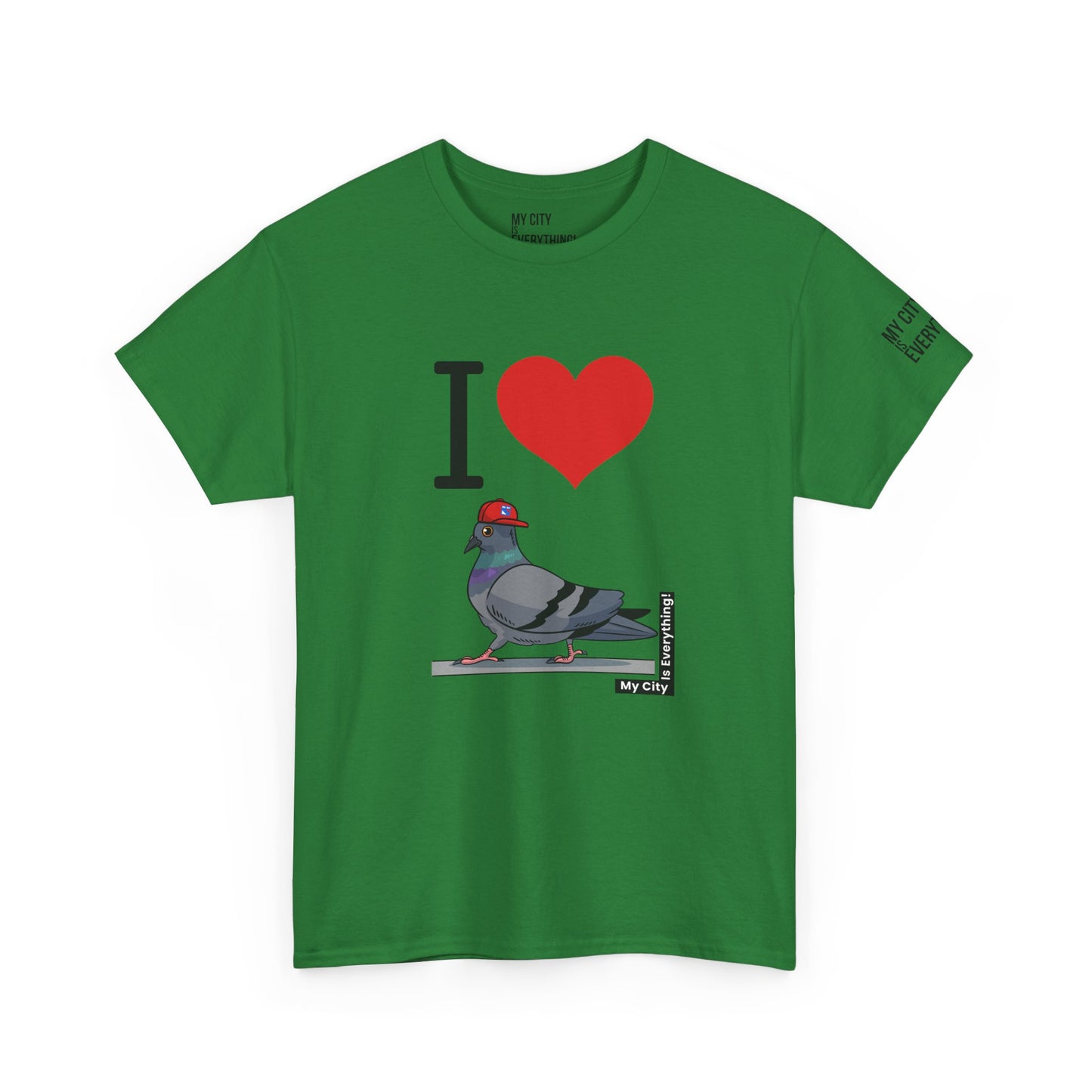 I ❤️ My City Pigeon Tee – Rangers Cap Edition | My City Is Everything!
