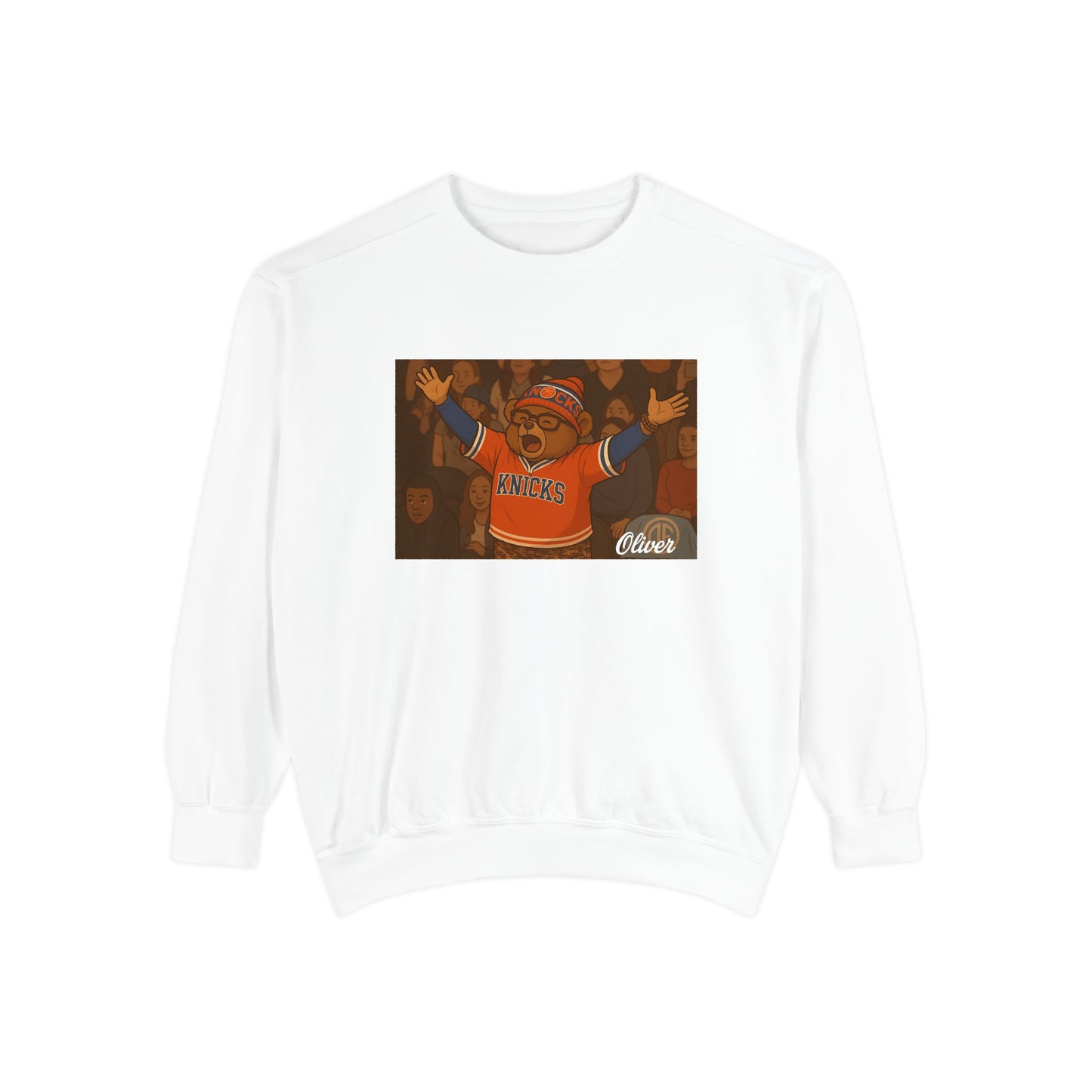Oliver Outside Knicks Fan Crewneck – NYC Spirit in Every Stitch