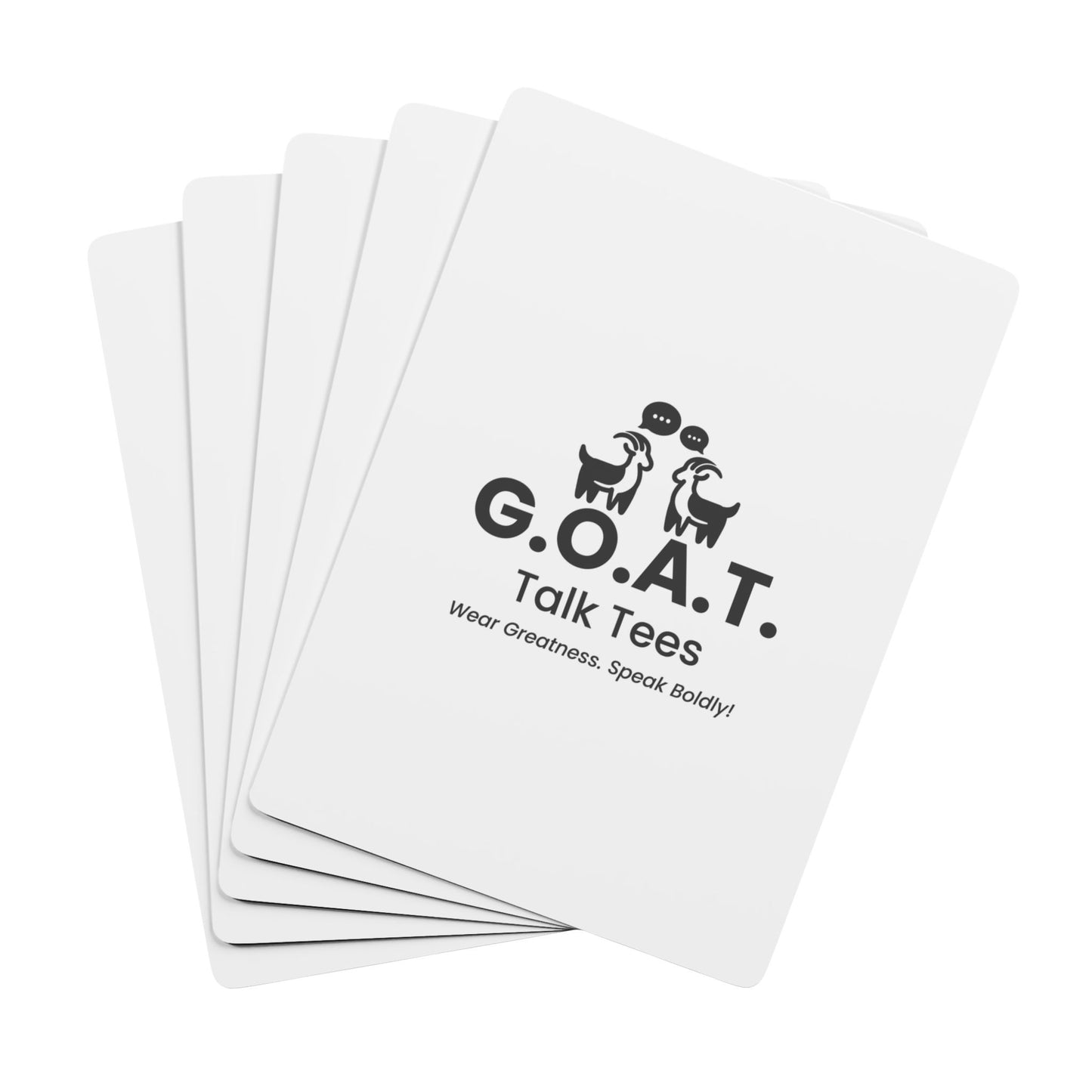 G.O.A.T. Talk Tees Playing Cards – Custom Debate Deck