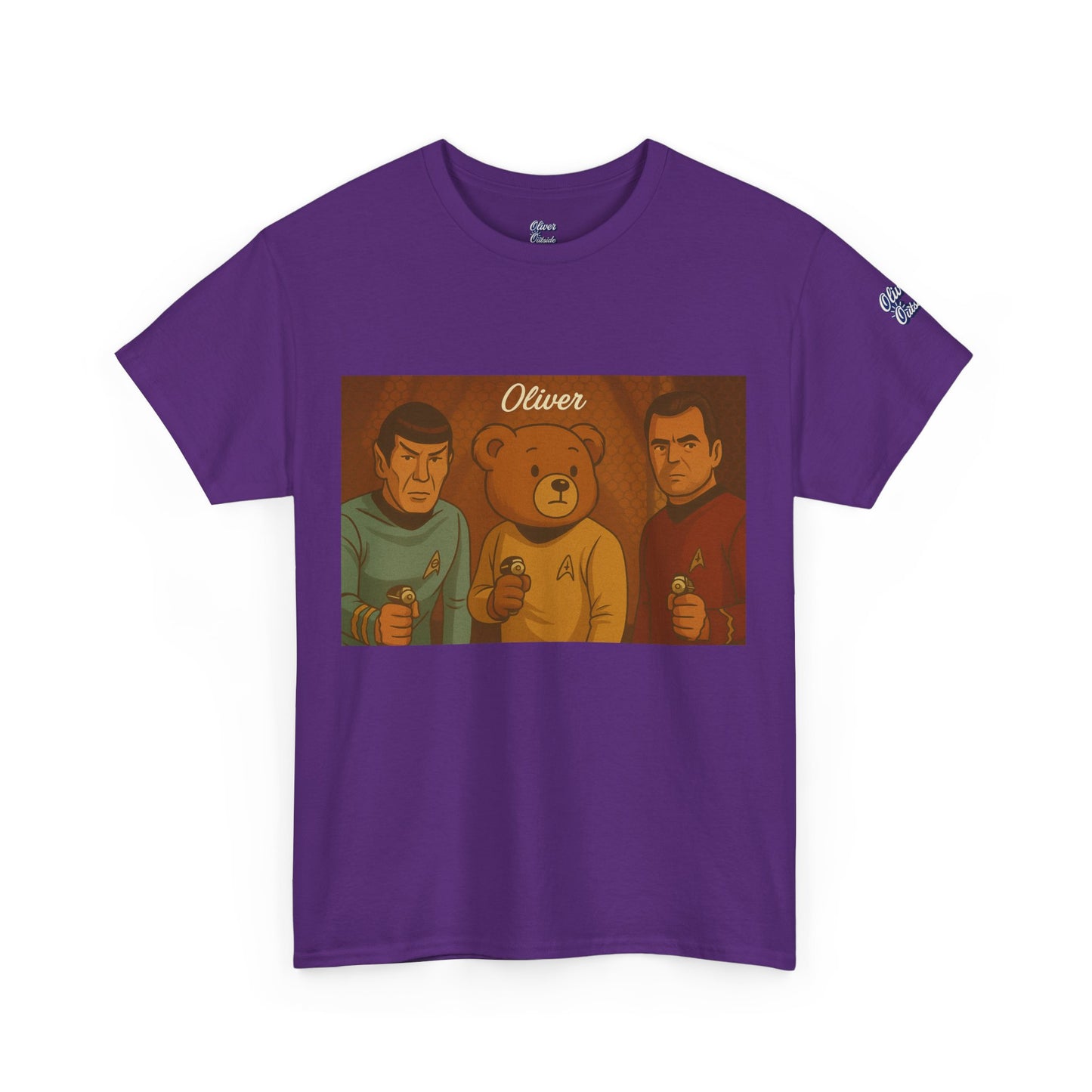 Oliver Outside Star Trek Parody Tee – Boldly Bear Where No One Has