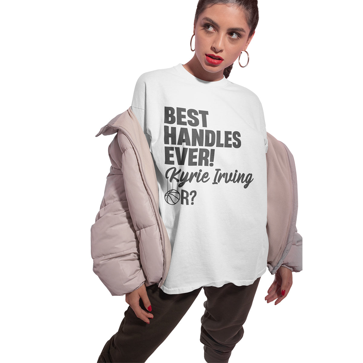 🏀 Best Handles Ever? Kyrie Irving Basketball Debate T-Shirt | G.O.A.T. Talk Tees