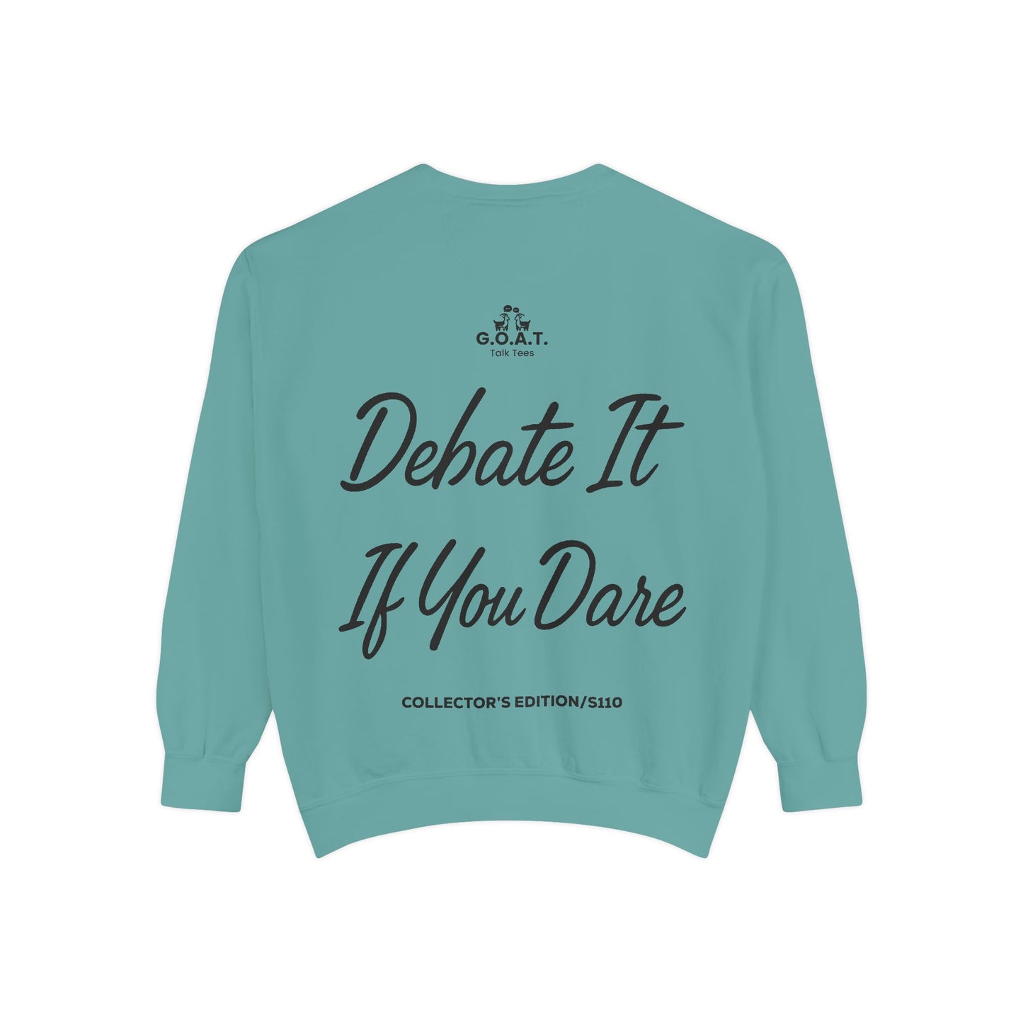 🥞/🧇Pancakes or Waffles? G.O.A.T. Talk Tees Debate Sweatshirt – Breakfast Battle Crewneck