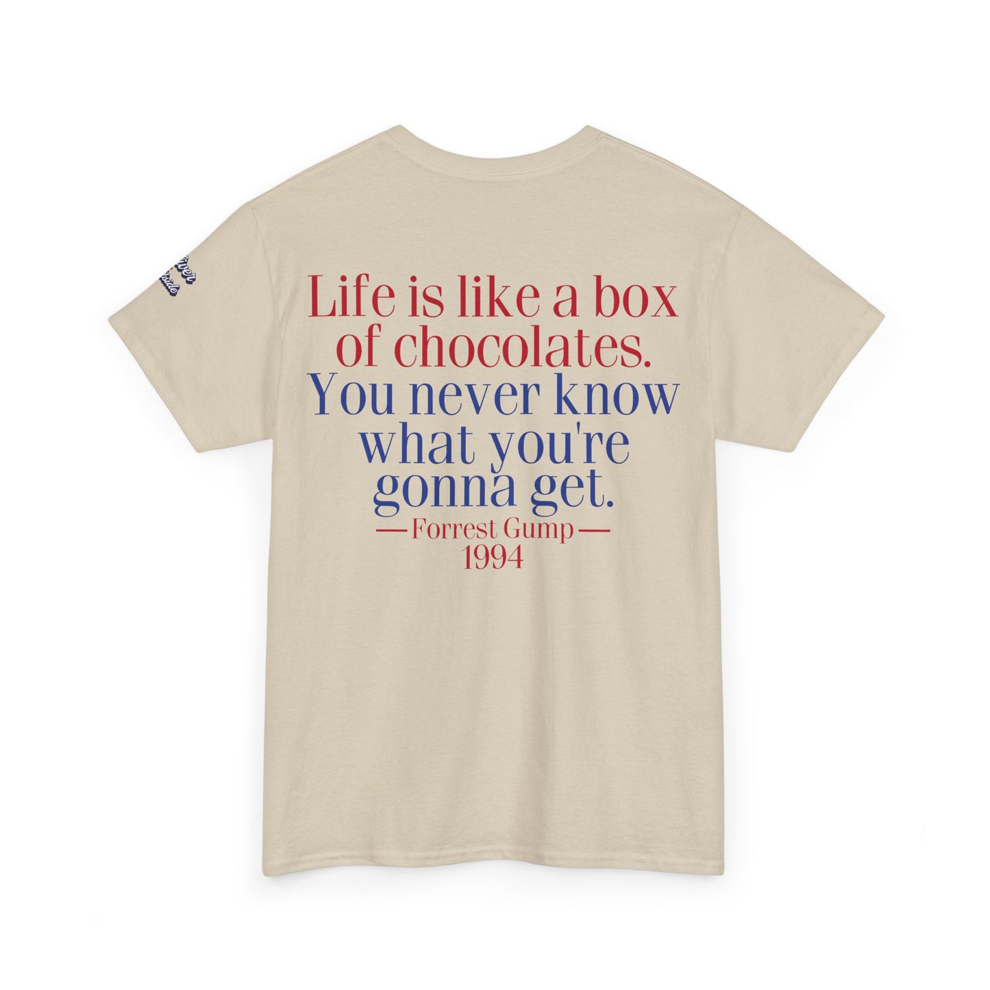 Oliver Outside Forrest Gump Parody Tee – Bench Time Classic