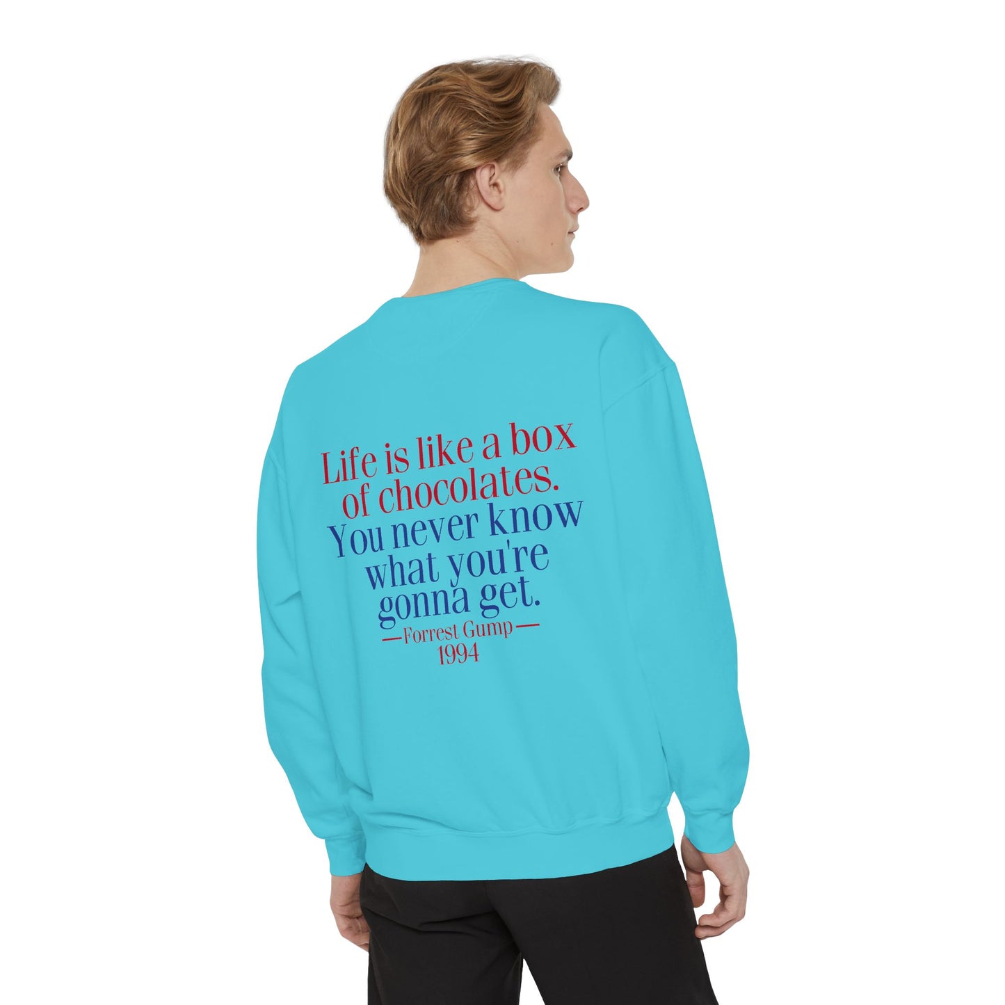Oliver Outside Forrest Gump Parody Crewneck – Life is Bear-tiful