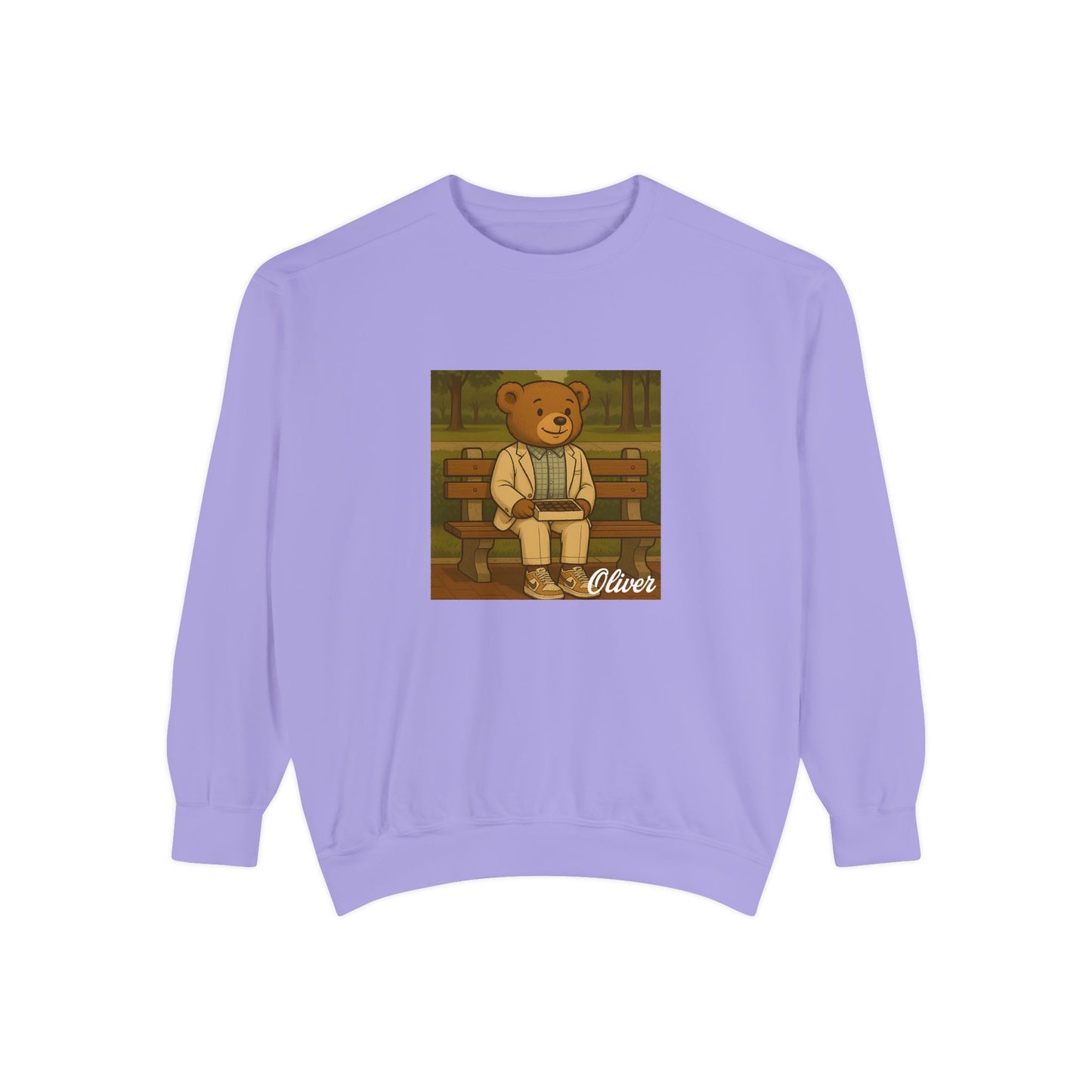 Oliver Outside Forrest Gump Parody Crewneck – Life is Bear-tiful