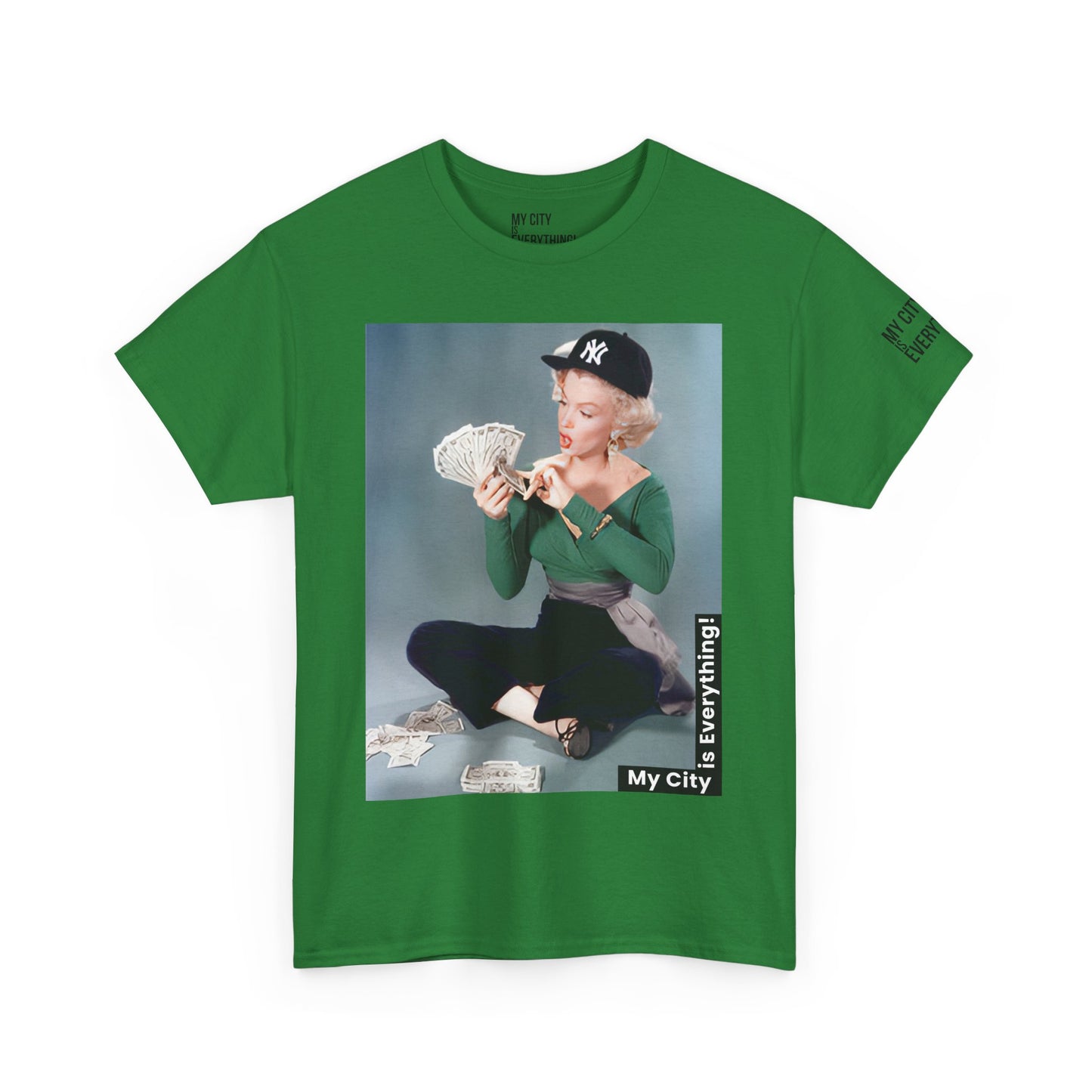 Marilyn x Money x Yankees Tee – Vintage Icon Remix | My City Is Everything!