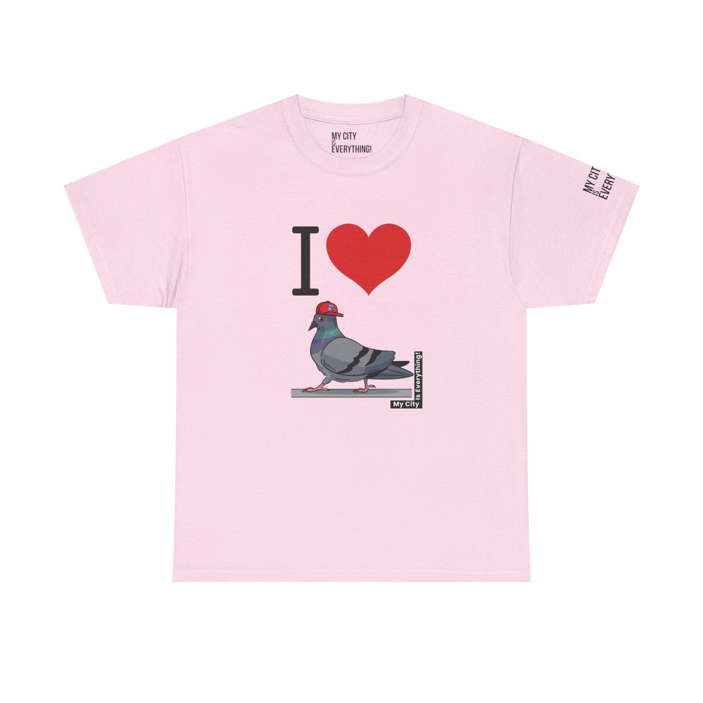I ❤️ My City Pigeon Tee – Rangers Cap Edition | My City Is Everything!