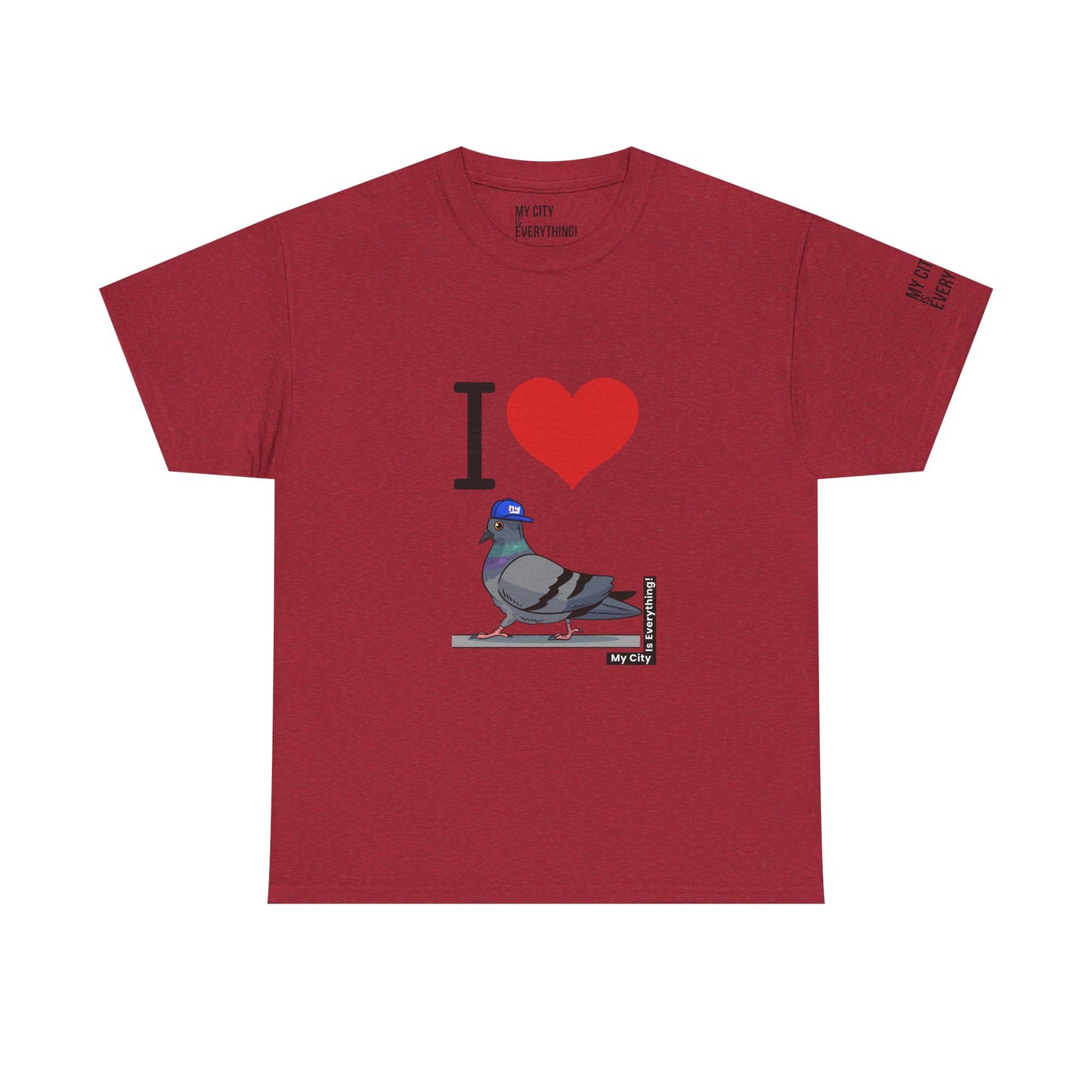 I ❤️ My City Pigeon Tee – Giants Cap Edition | My City Is Everything!