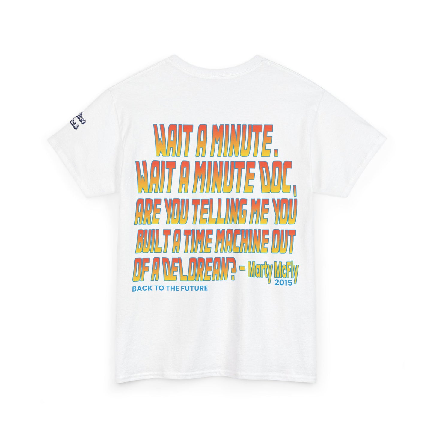Oliver Outside Back to the Future Parody Tee – Retro Bear Style