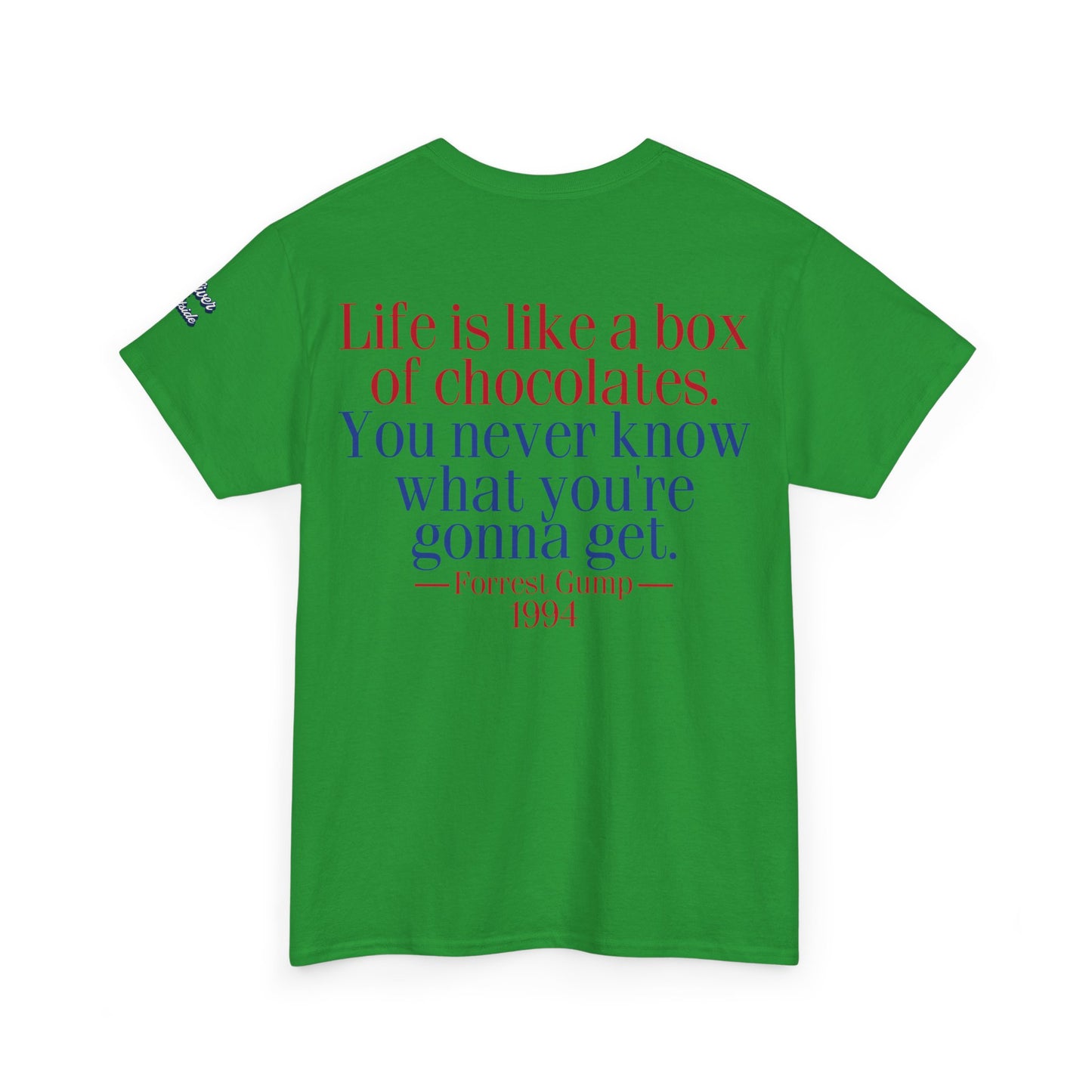 Oliver Outside Forrest Gump Parody Tee – Bench Time Classic