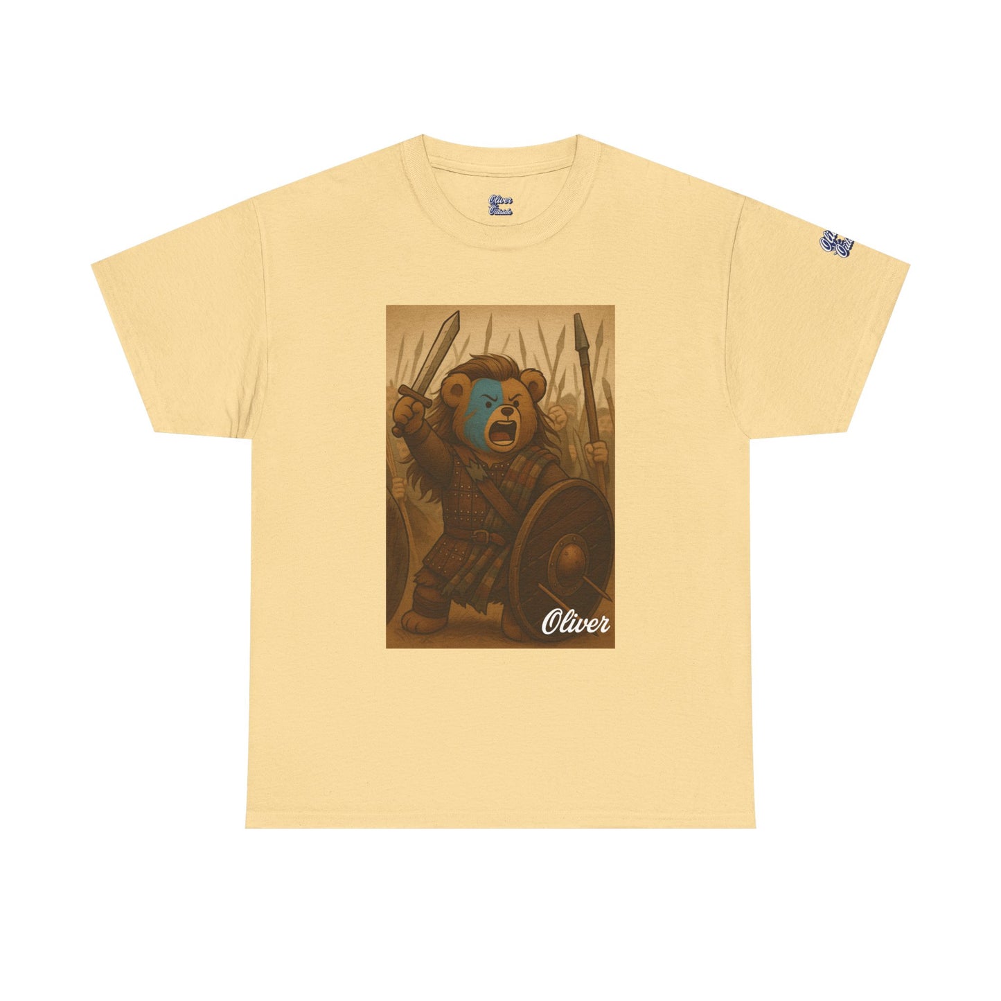 Oliver Outside Braveheart Parody Tee – Freedom Roar Bear