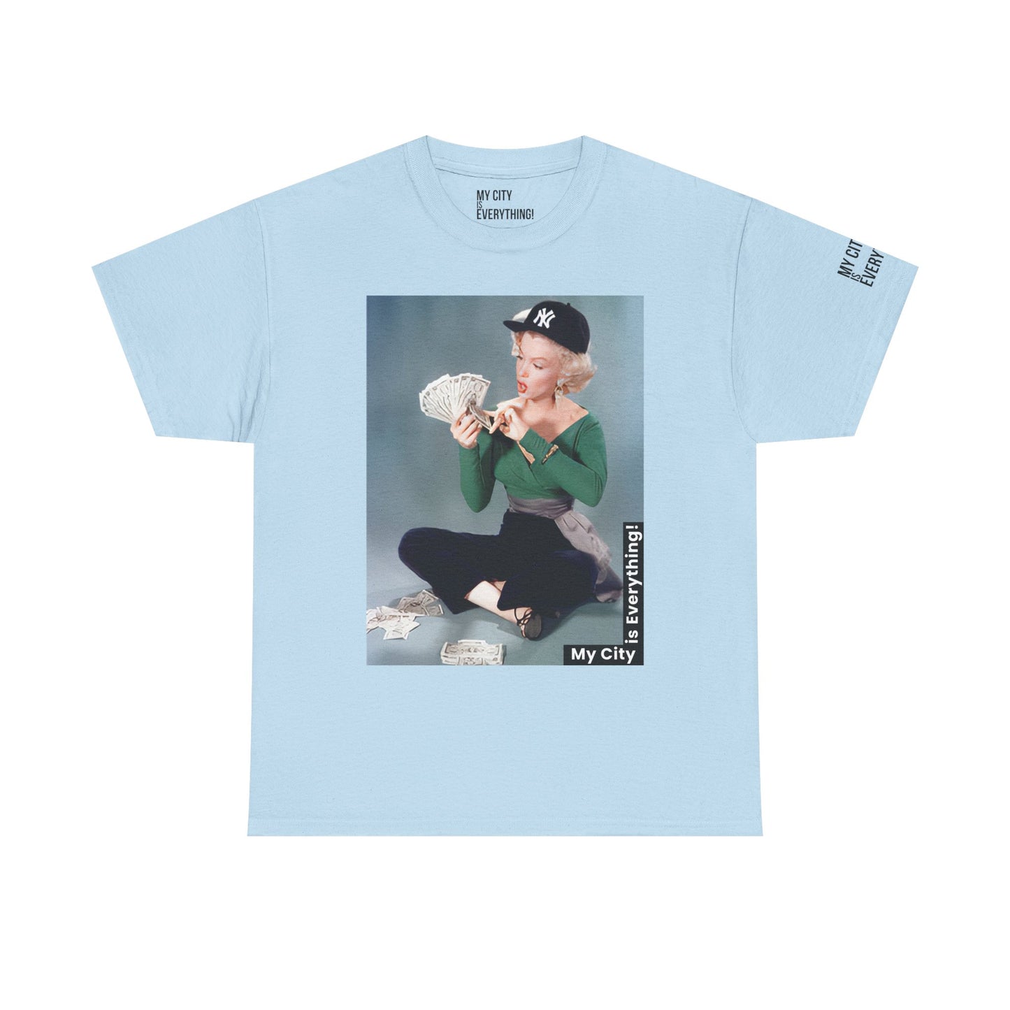 Marilyn x Money x Yankees Tee – Vintage Icon Remix | My City Is Everything!