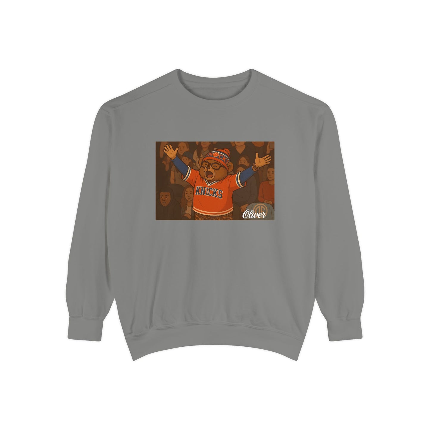 Oliver Outside Knicks Fan Crewneck – NYC Spirit in Every Stitch