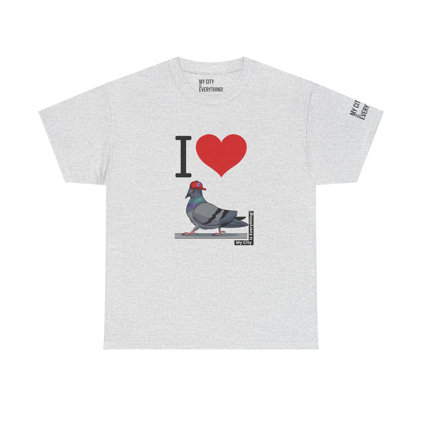 I ❤️ My City Pigeon Tee – Rangers Cap Edition | My City Is Everything!