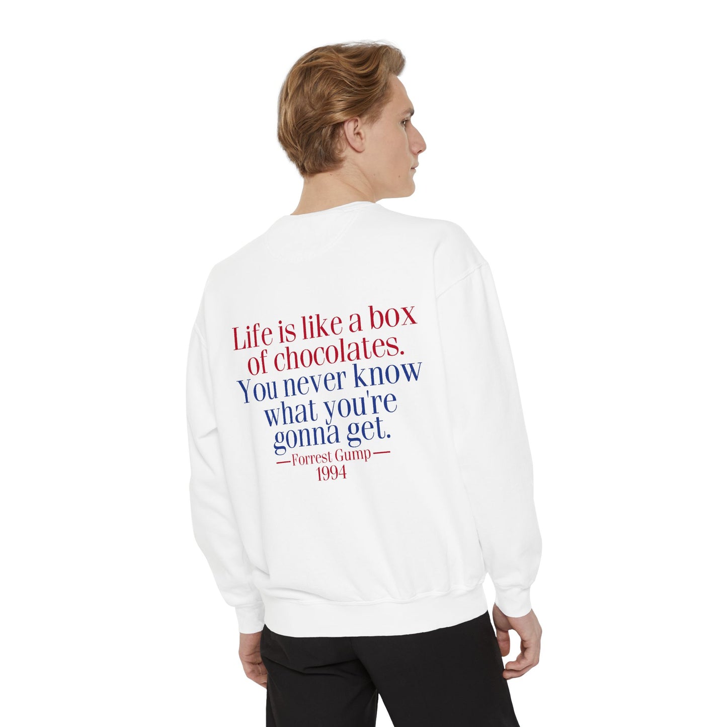 Oliver Outside Forrest Gump Parody Crewneck – Life is Bear-tiful