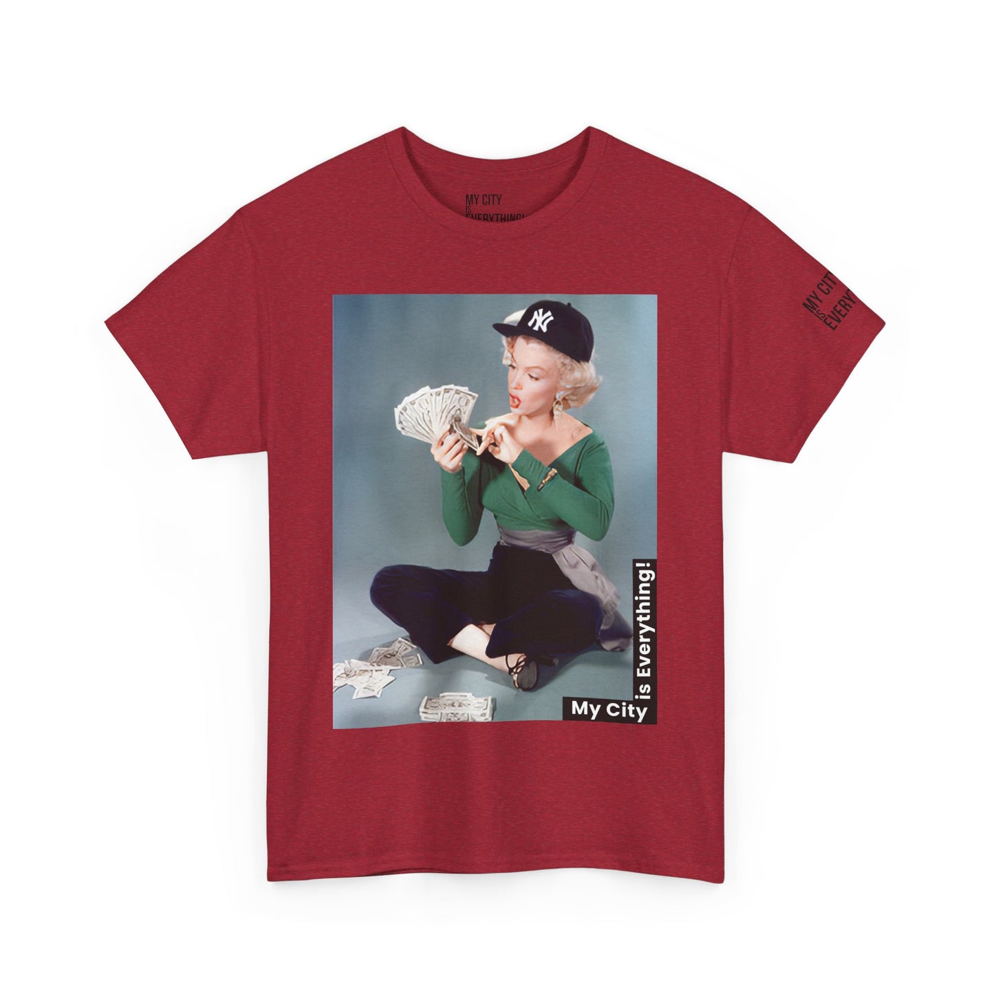 Marilyn x Money x Yankees Tee – Vintage Icon Remix | My City Is Everything!
