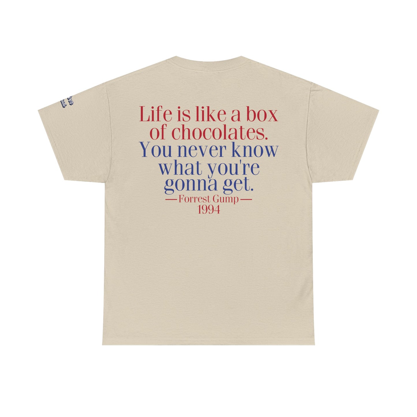 Oliver Outside Forrest Gump Parody Tee – Bench Time Classic