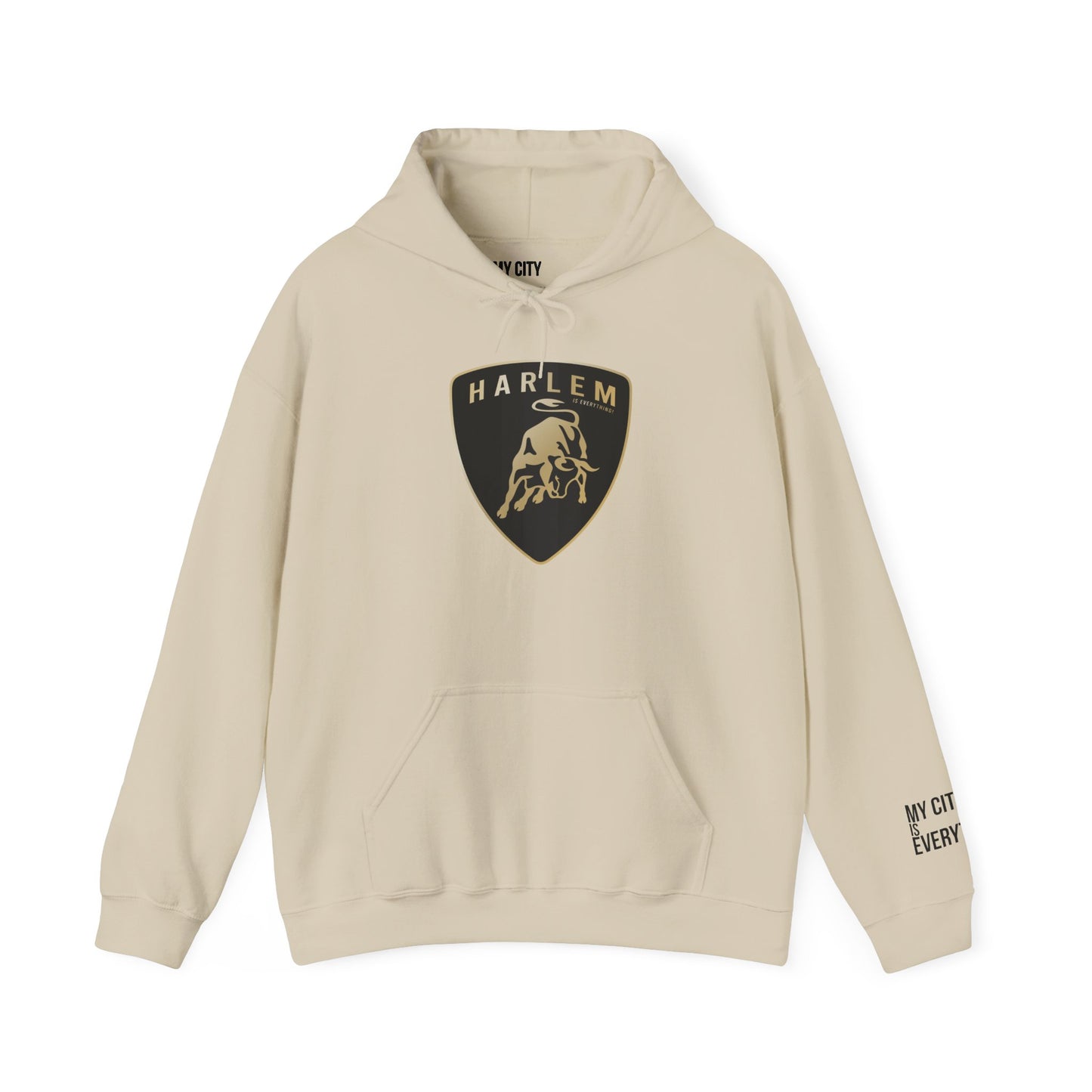 Harlem Lambo Bull Emblem Hoodie | My City Is Everything Streetwear