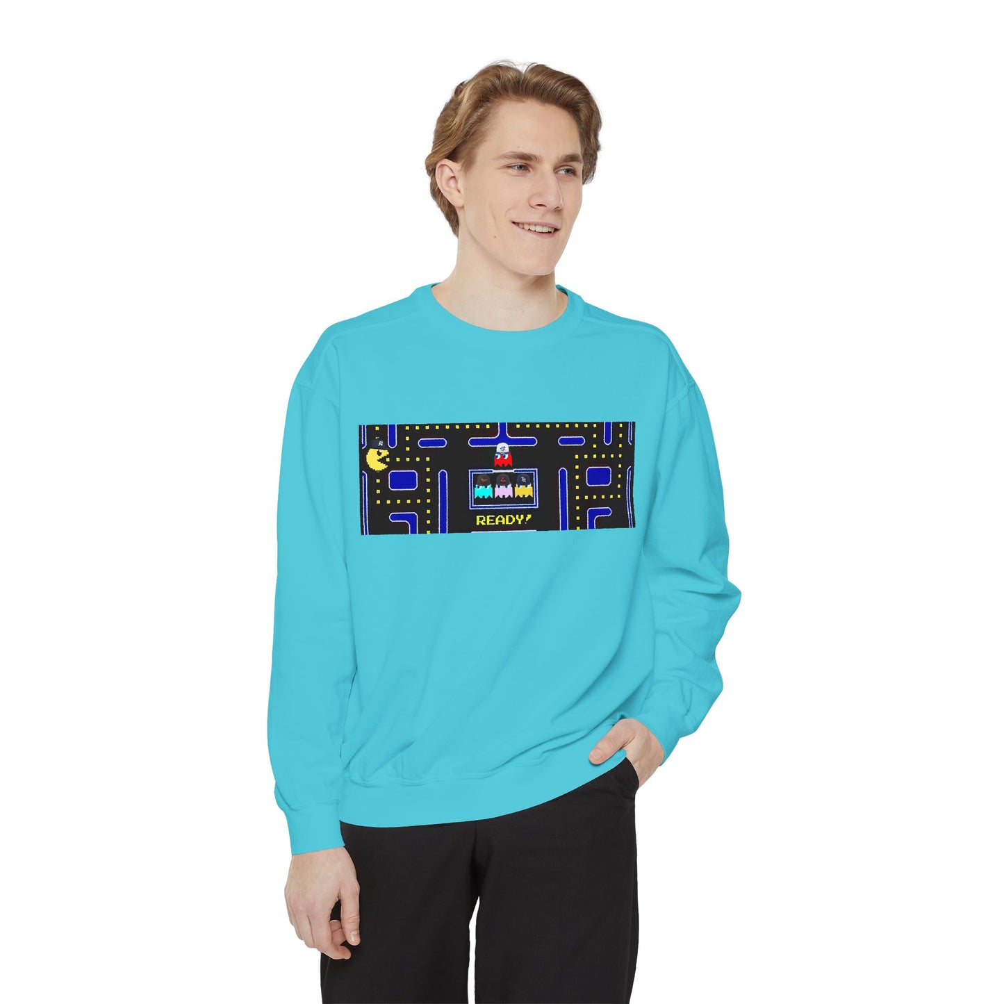 ⚾🕹️ Retro Arcade Maze Yankee Sweatshirt – My City is Everything Crewneck