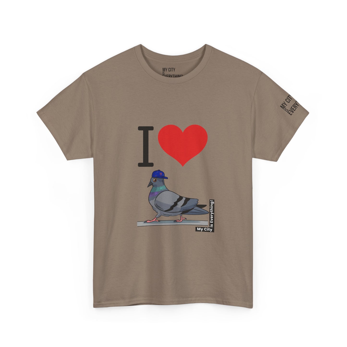 I ❤️ My City Pigeon Tee – Mets Blue Cap Edition | My City Is Everything!
