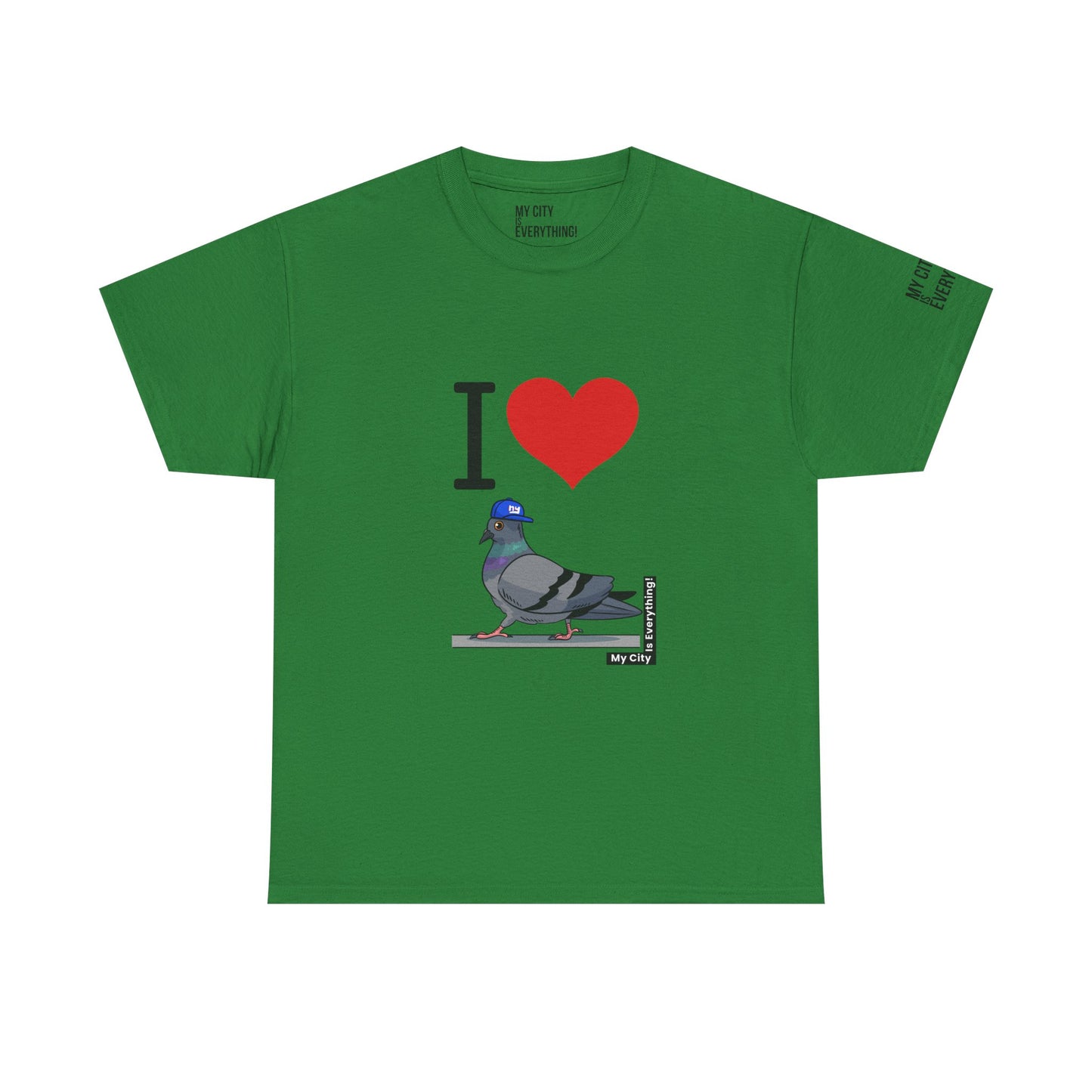 I ❤️ My City Pigeon Tee – Giants Cap Edition | My City Is Everything!