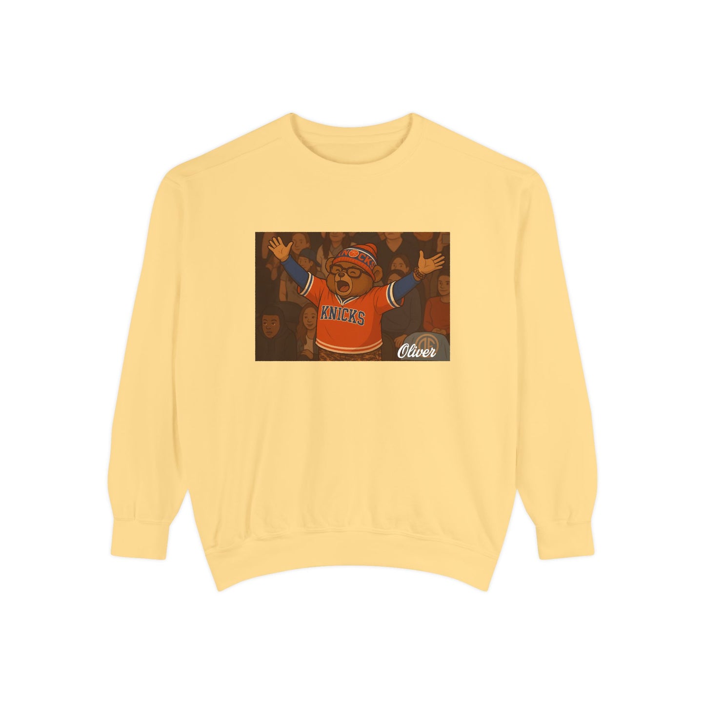 Oliver Outside Knicks Fan Crewneck – NYC Spirit in Every Stitch